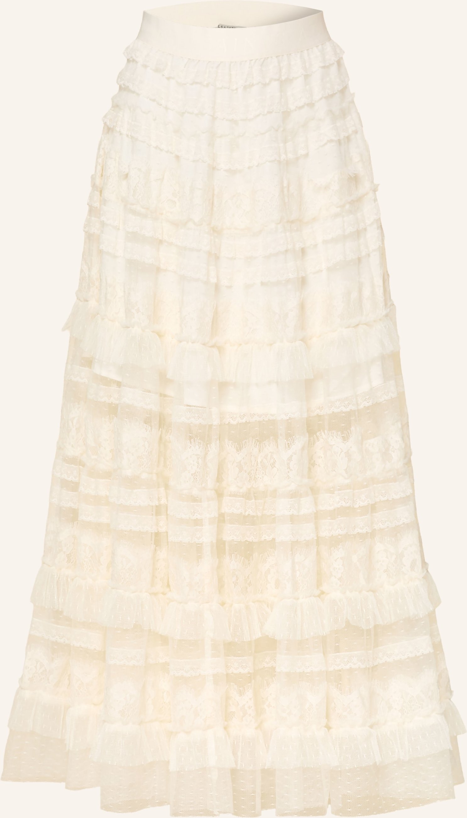 Allsaints Spitzenrock Arlea weiss