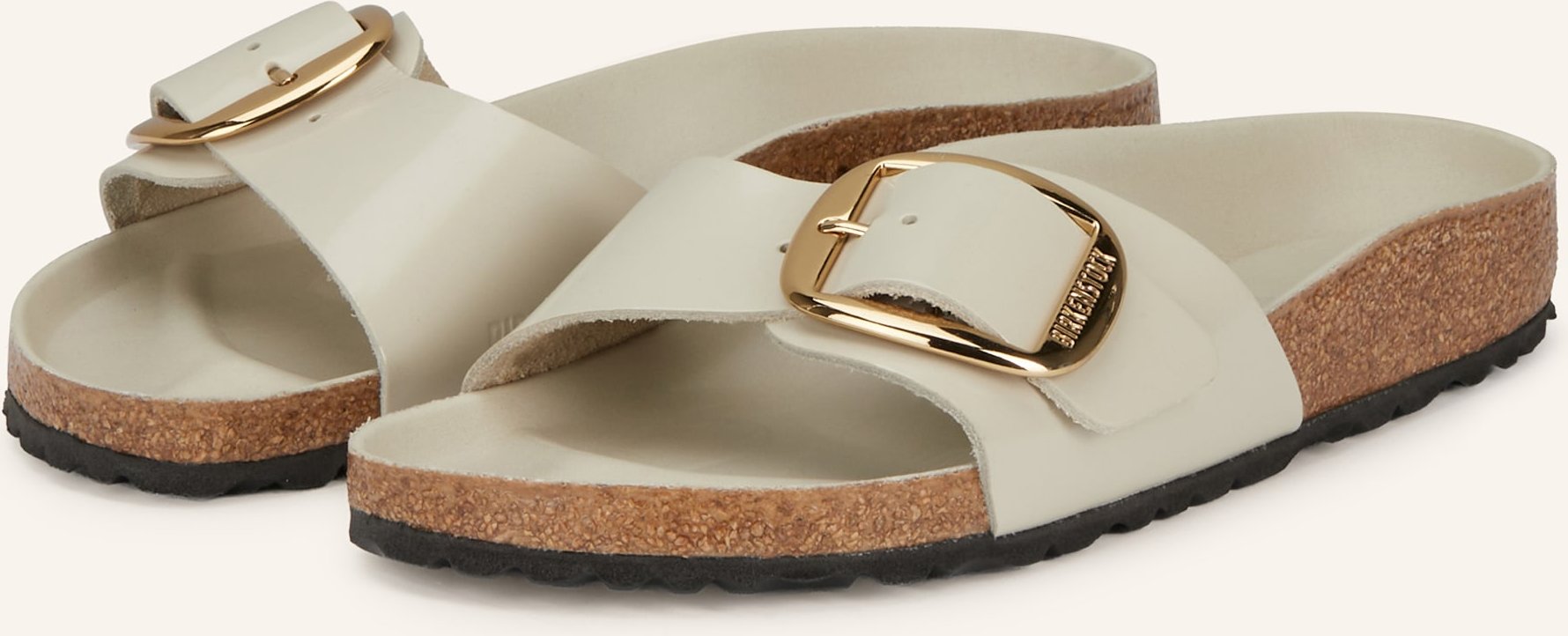 Thumbnail - Birkenstock Pantoletten Madrid Big Buckle weiss