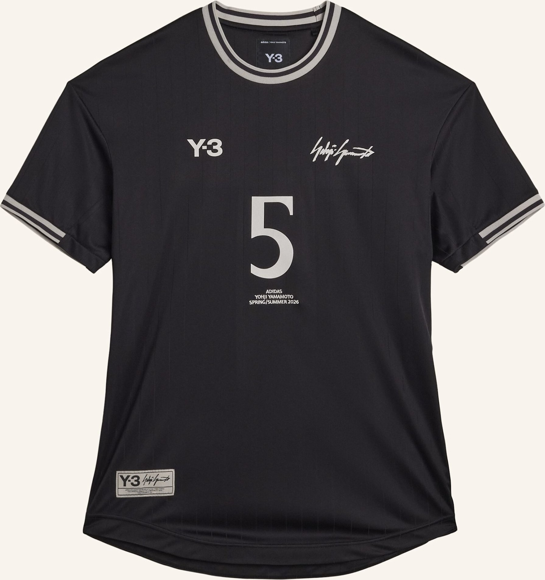 Y-3 Y-3 Elite 5 Fussball T-Shirt schwarz
