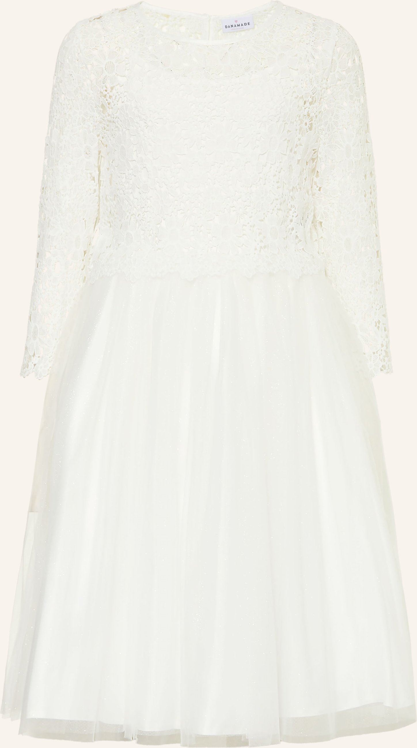 Danamade Kleid Mit Spitze weiss