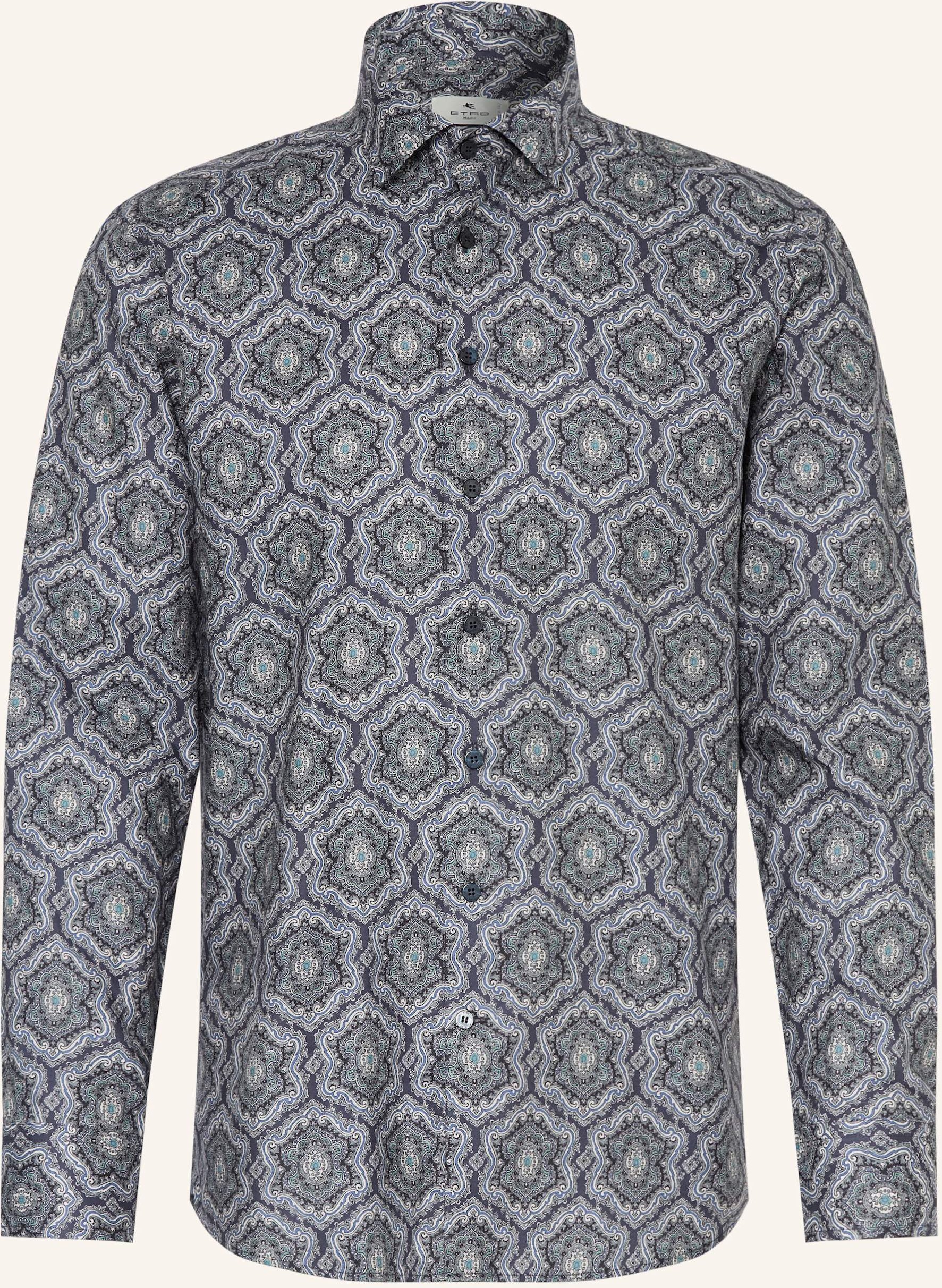 Etro Hemd Regular Fit blau