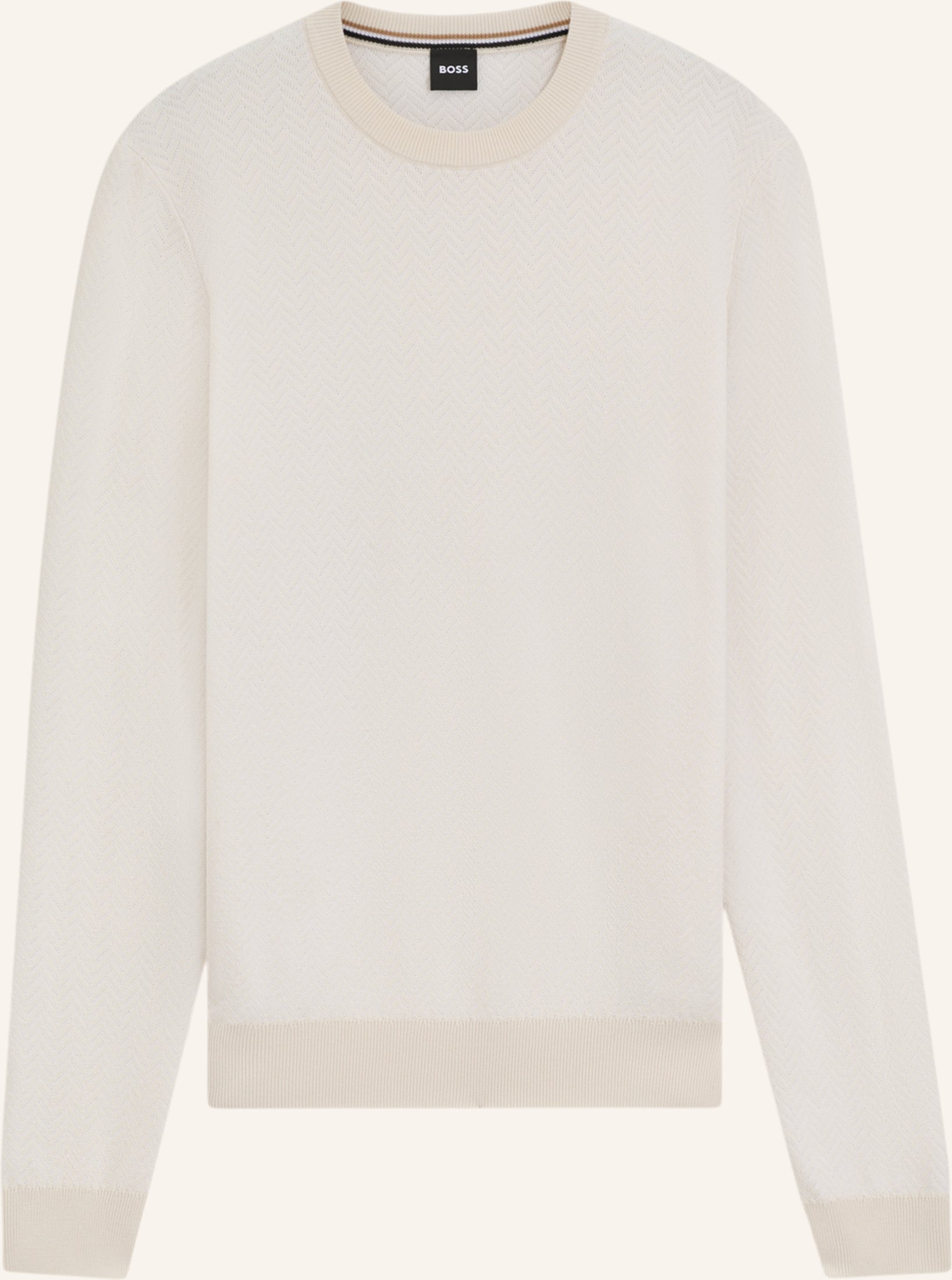 Thumbnail - Boss Pullover H-Habito Regular Fit weiss