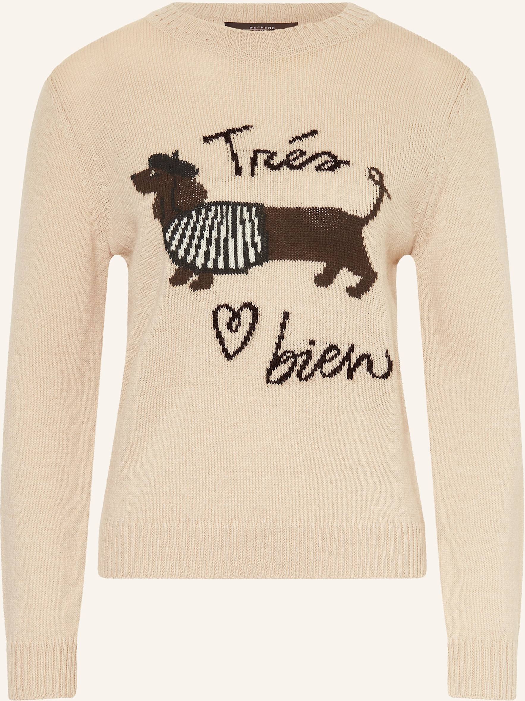 Weekend Max Mara Pullover Nitra Mit Alpaka beige