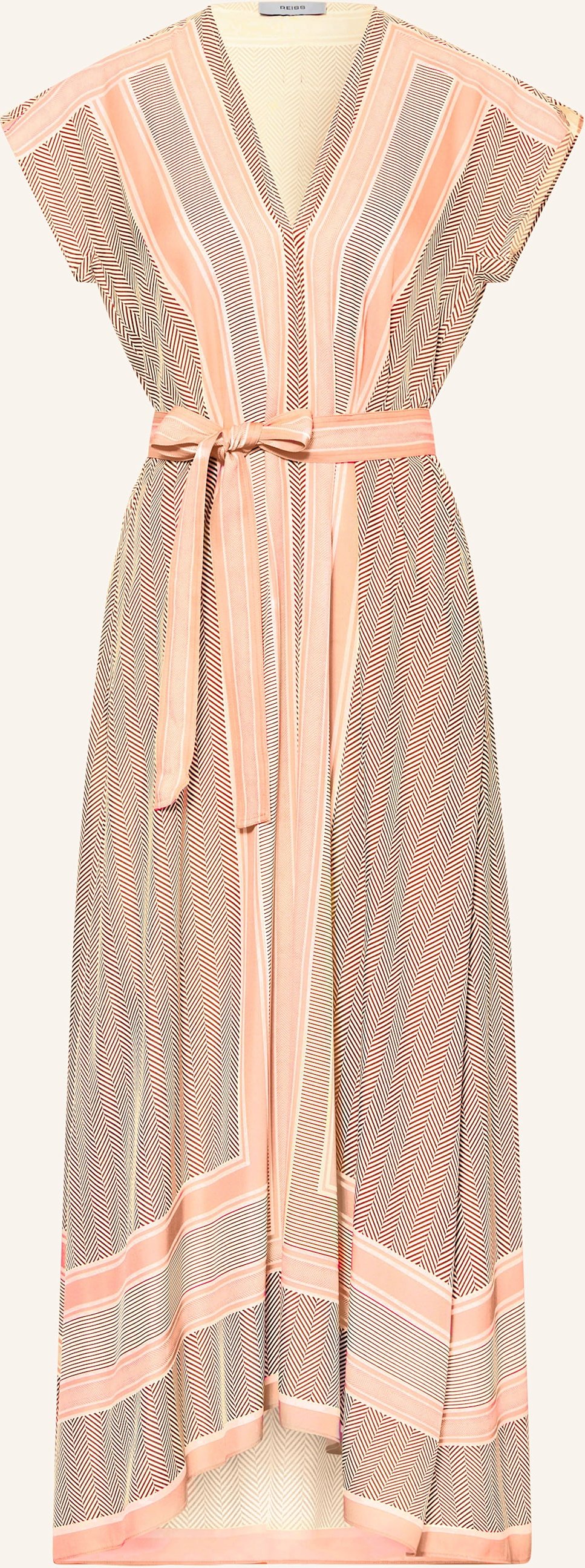 Reiss Satinkleid Gina braun