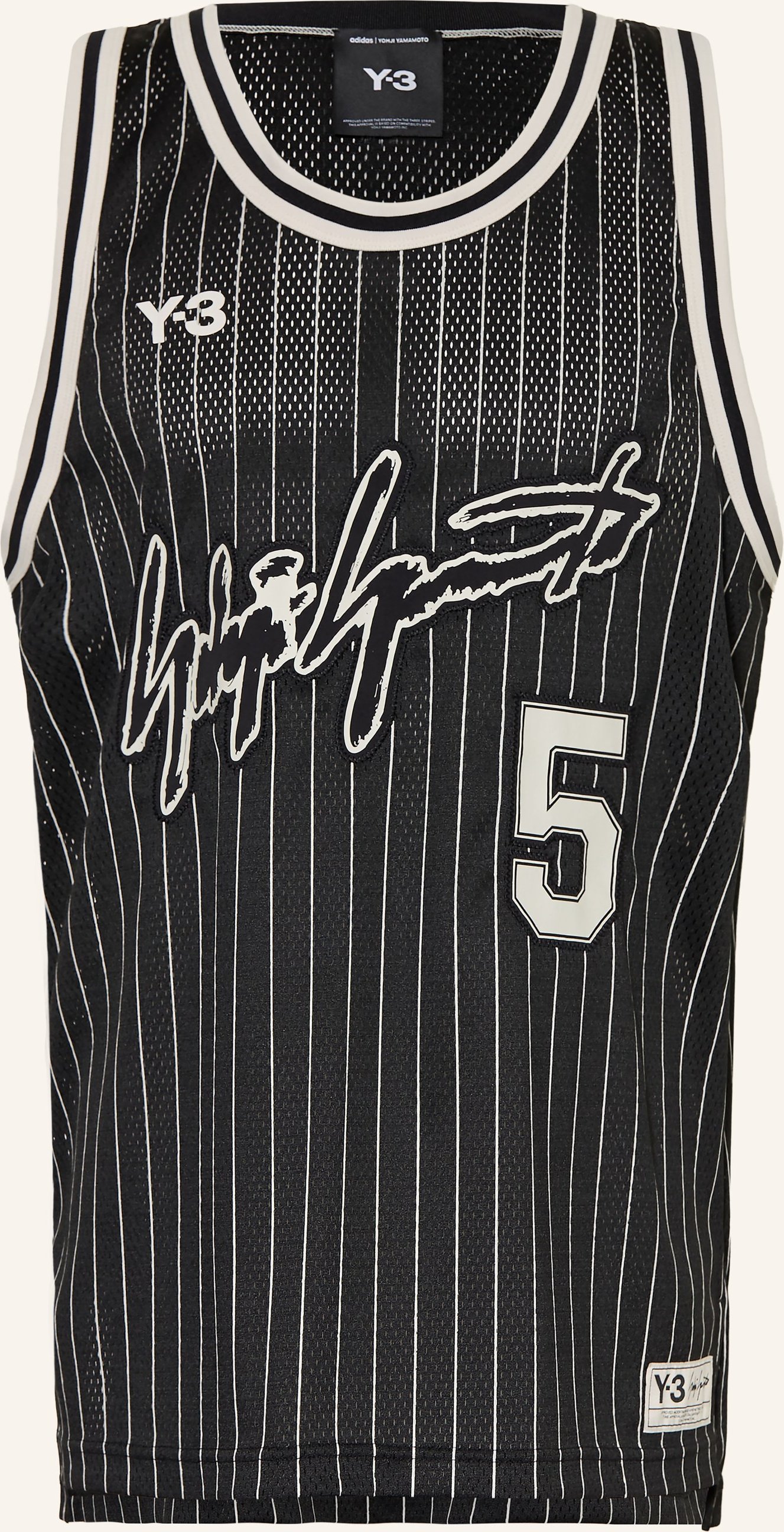 Y-3 Tanktop Anthony Edwards Aus Mesh schwarz