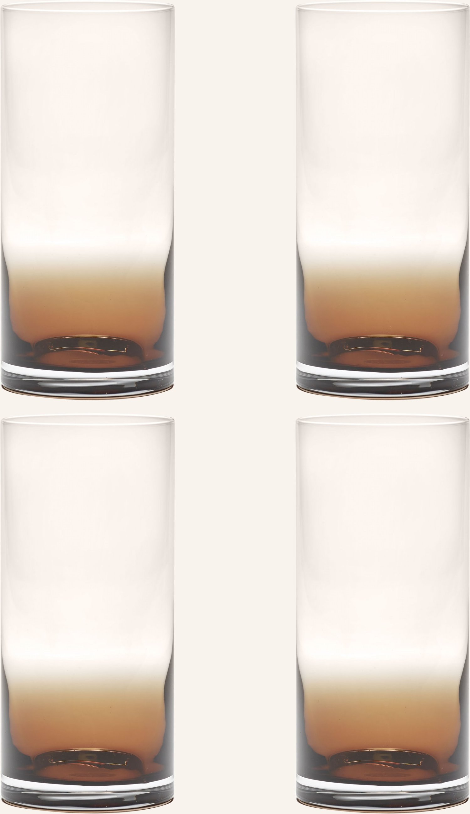 Thumbnail - Serax 4er-Set Longdrinkgläser Zuma braun