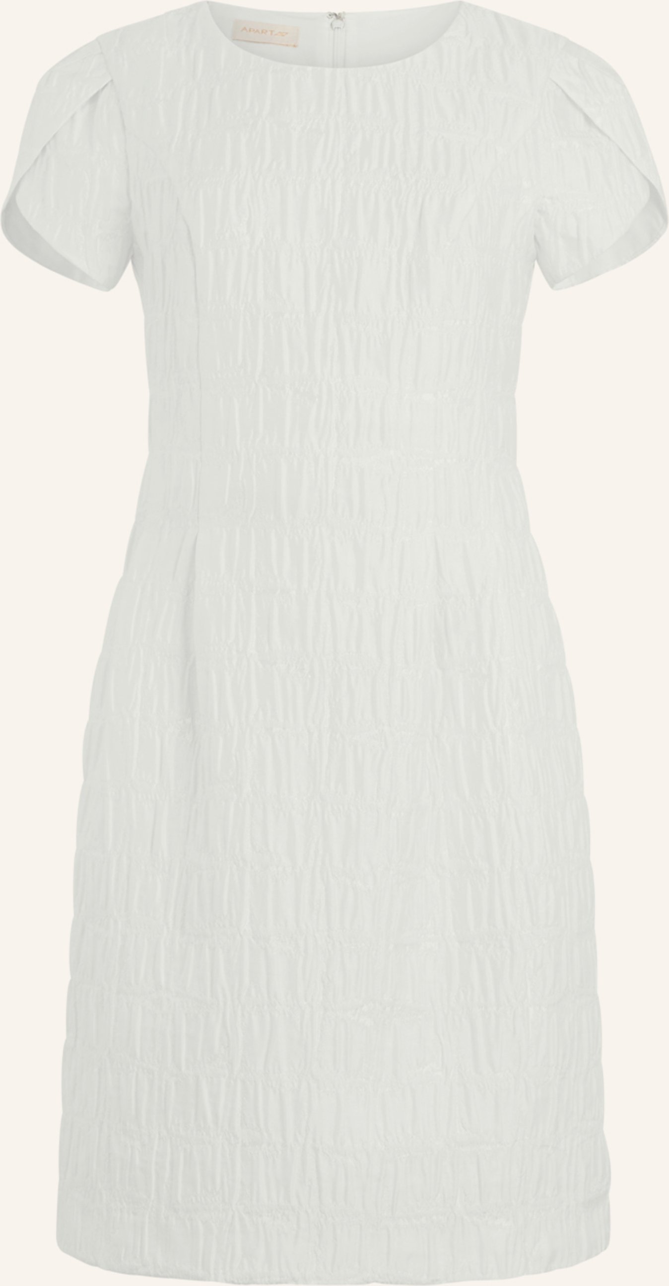 Apart Kurzes Jacquardkleid weiss