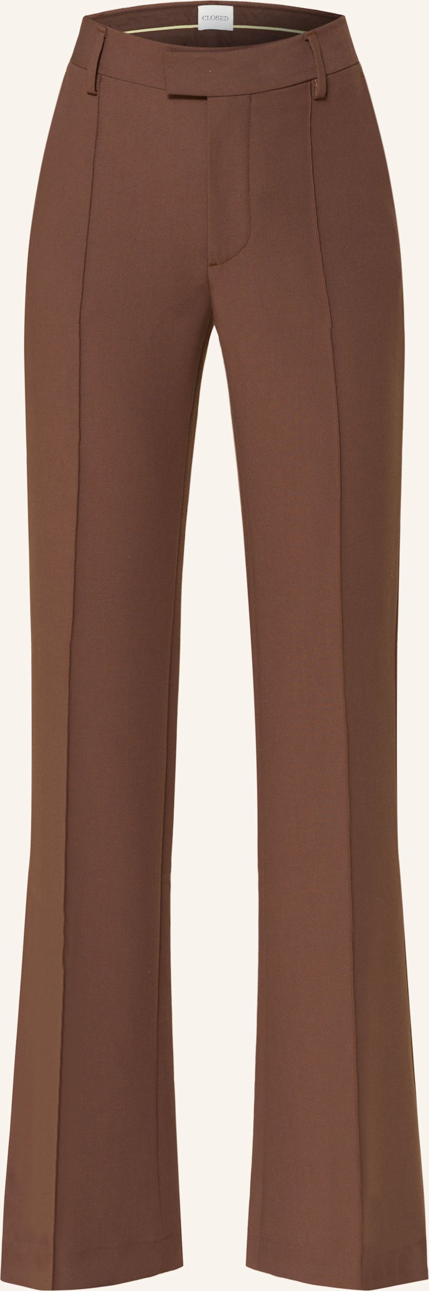 Closed Bootcut-Hose Denair braun