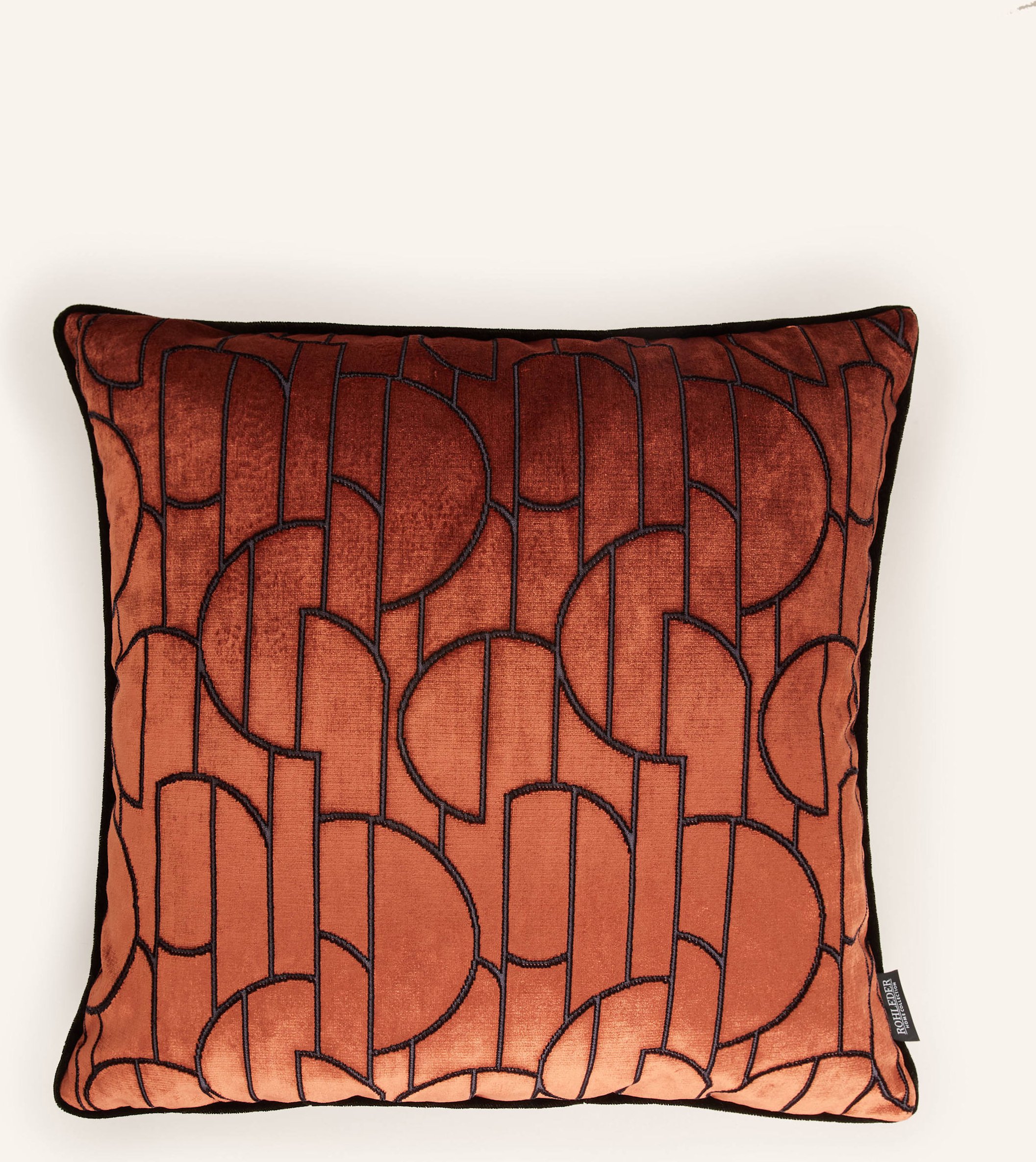 Rohleder Dekokissen Casino Aus Samt Mit Federfüllung orange