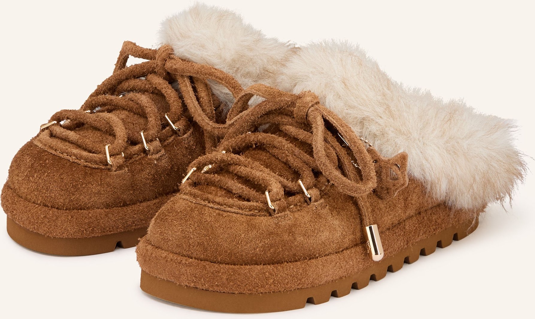 Naked Wolfe Pantoletten Harlow braun