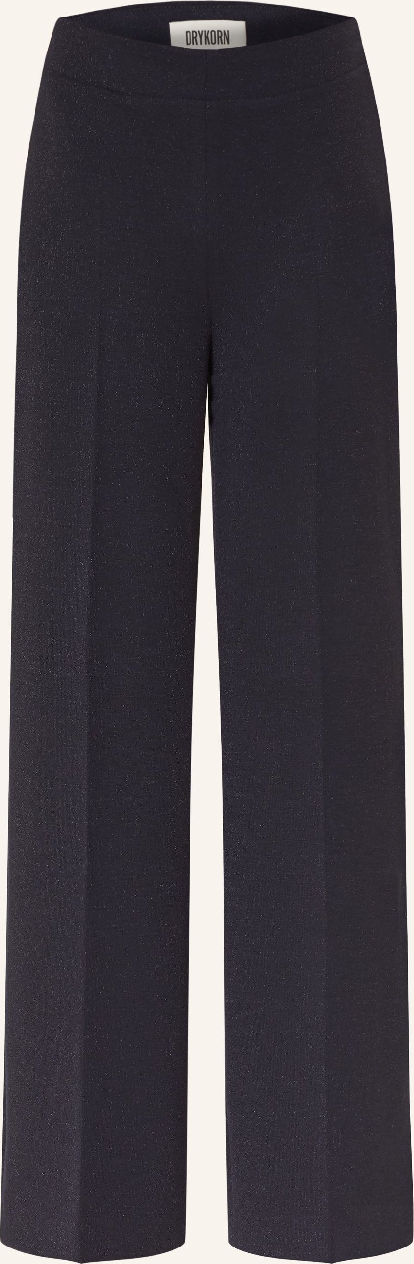 Drykorn Marlenehose Before Mit Glitzergarn blau