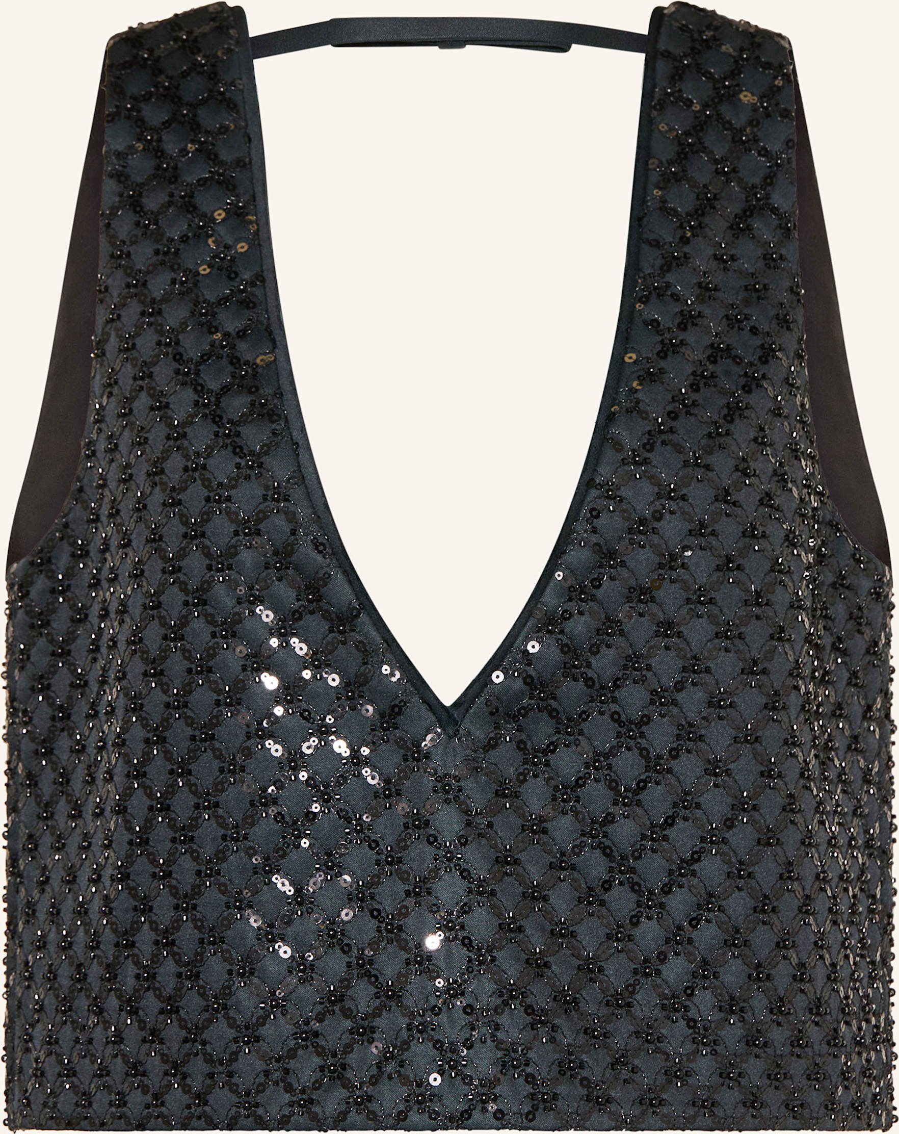 Dorothee Schumacher Top Sparkling Statement Mit Pailletten Und Schmucksteinen grau