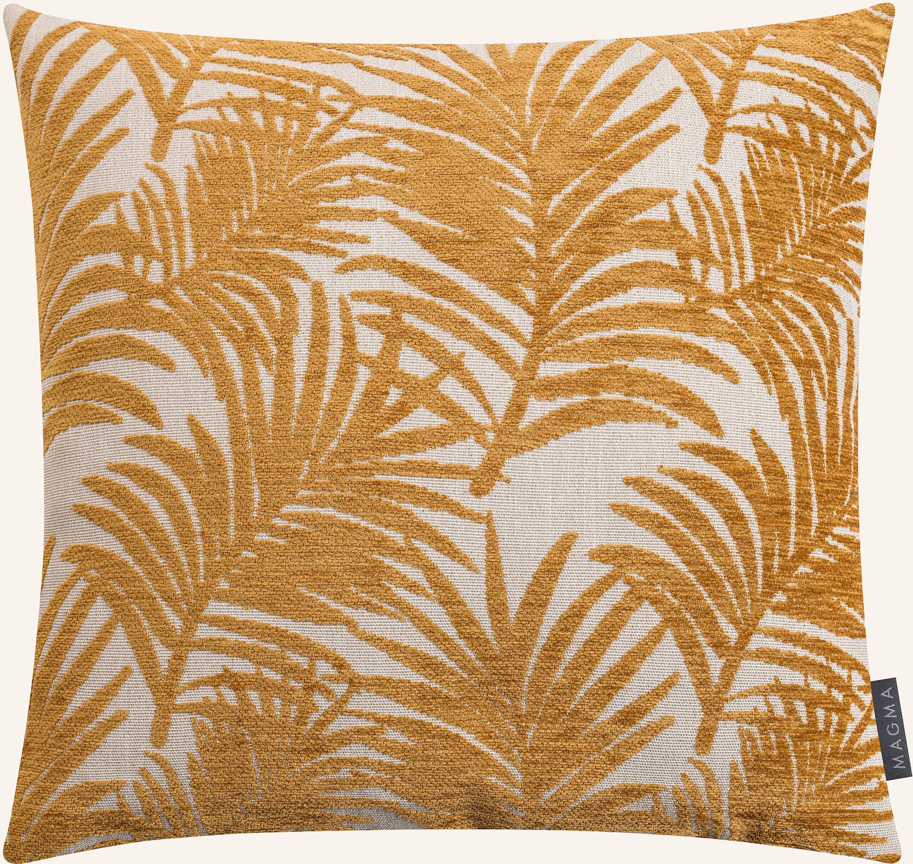 Magma Dekokissenhülle Leaves gelb