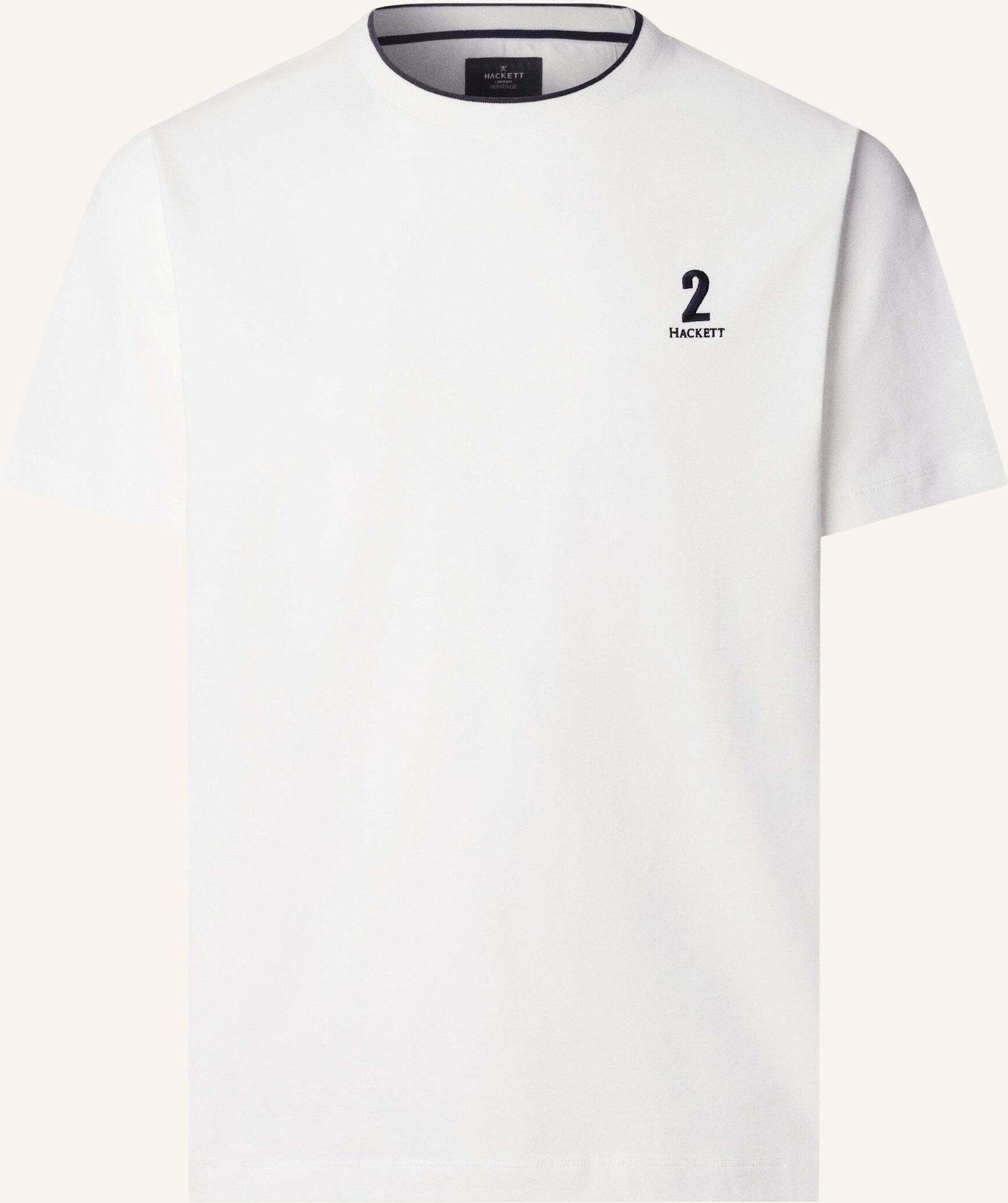 Hackett London T-Shirt Heritage Nbr Tee weiss
