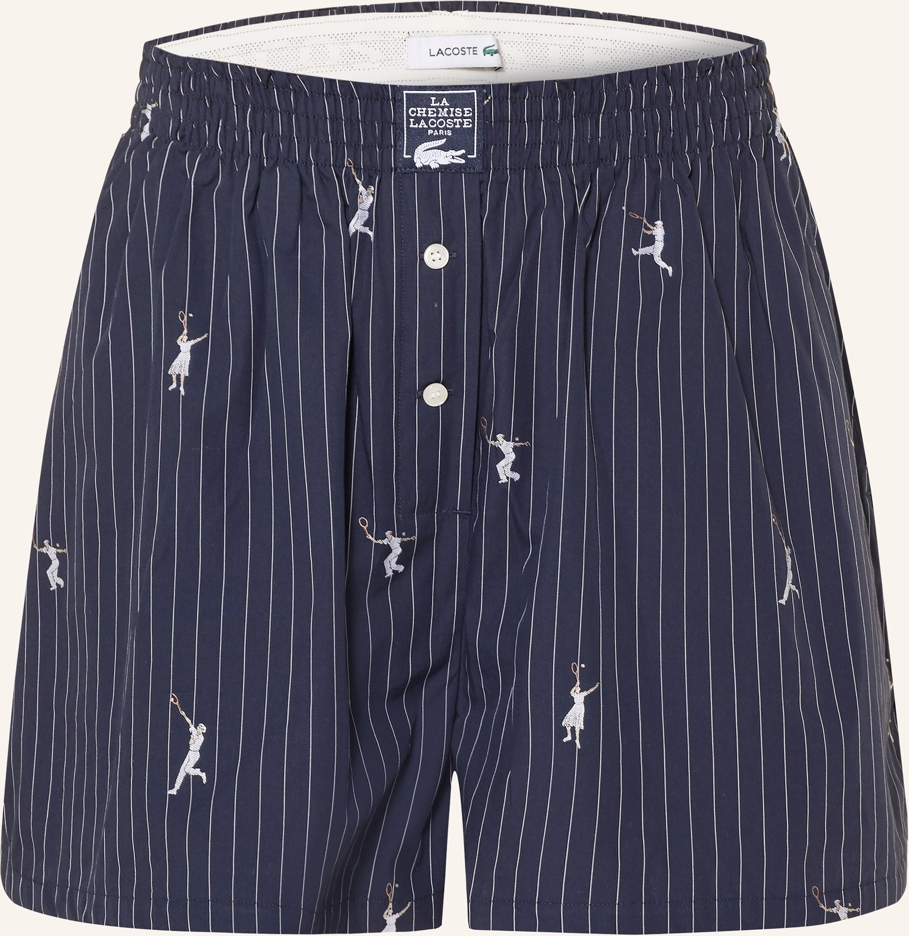 Lacoste Jacquard-Shorts blau