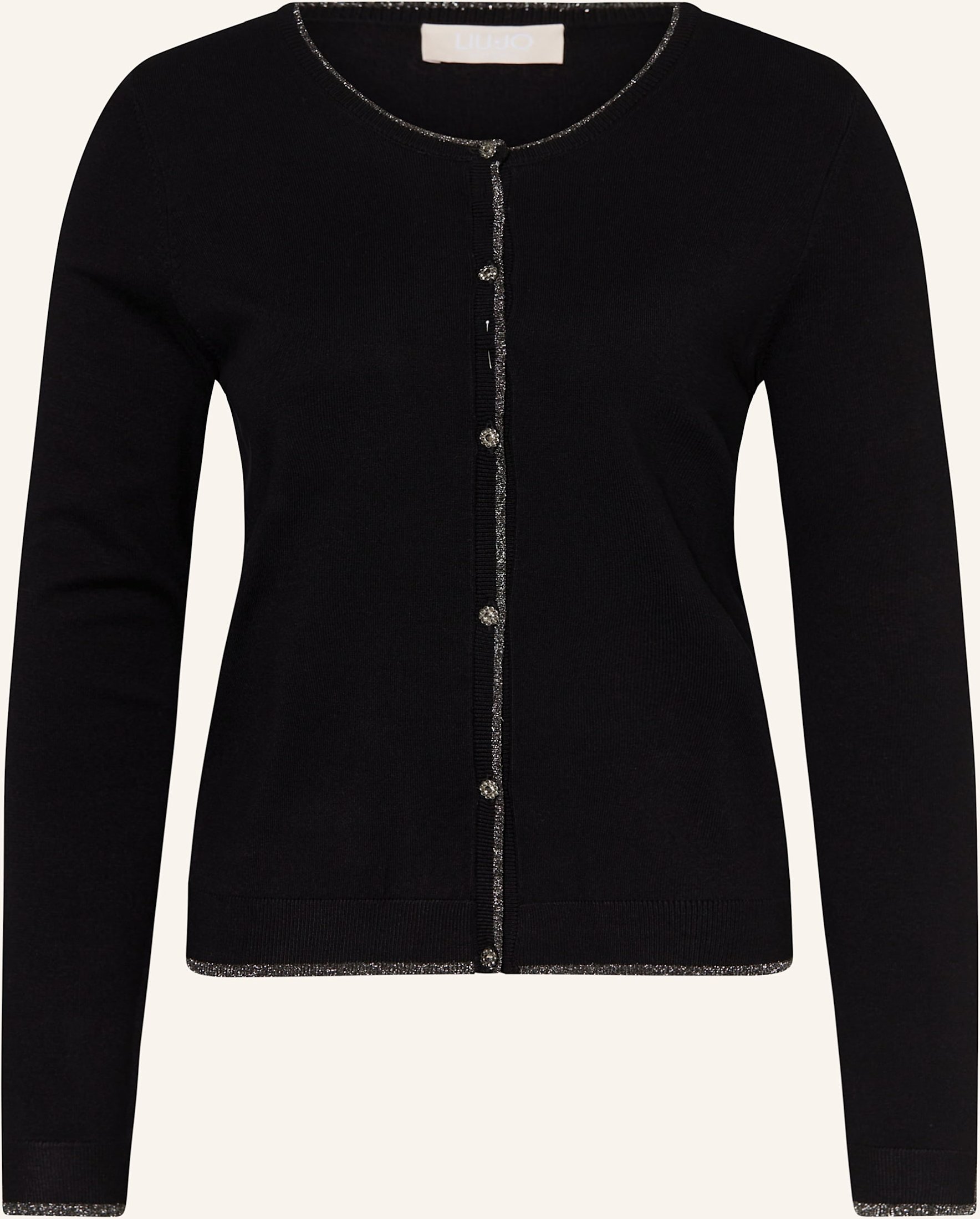 Liu Jo Strickjacke Mit Glitzergarn schwarz