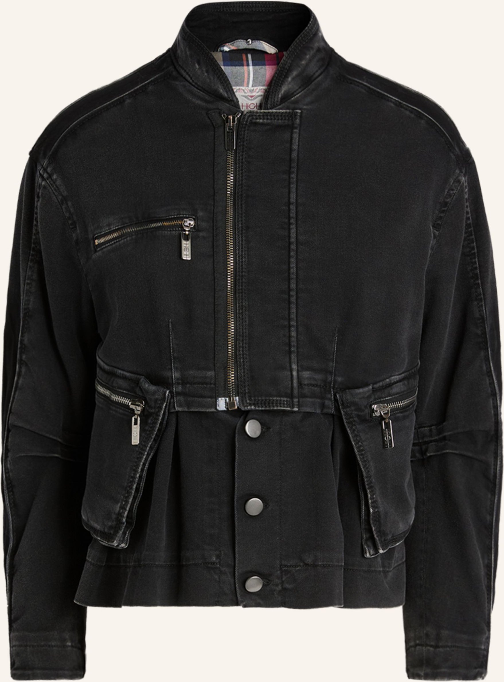 High Jeansjacke Keira schwarz