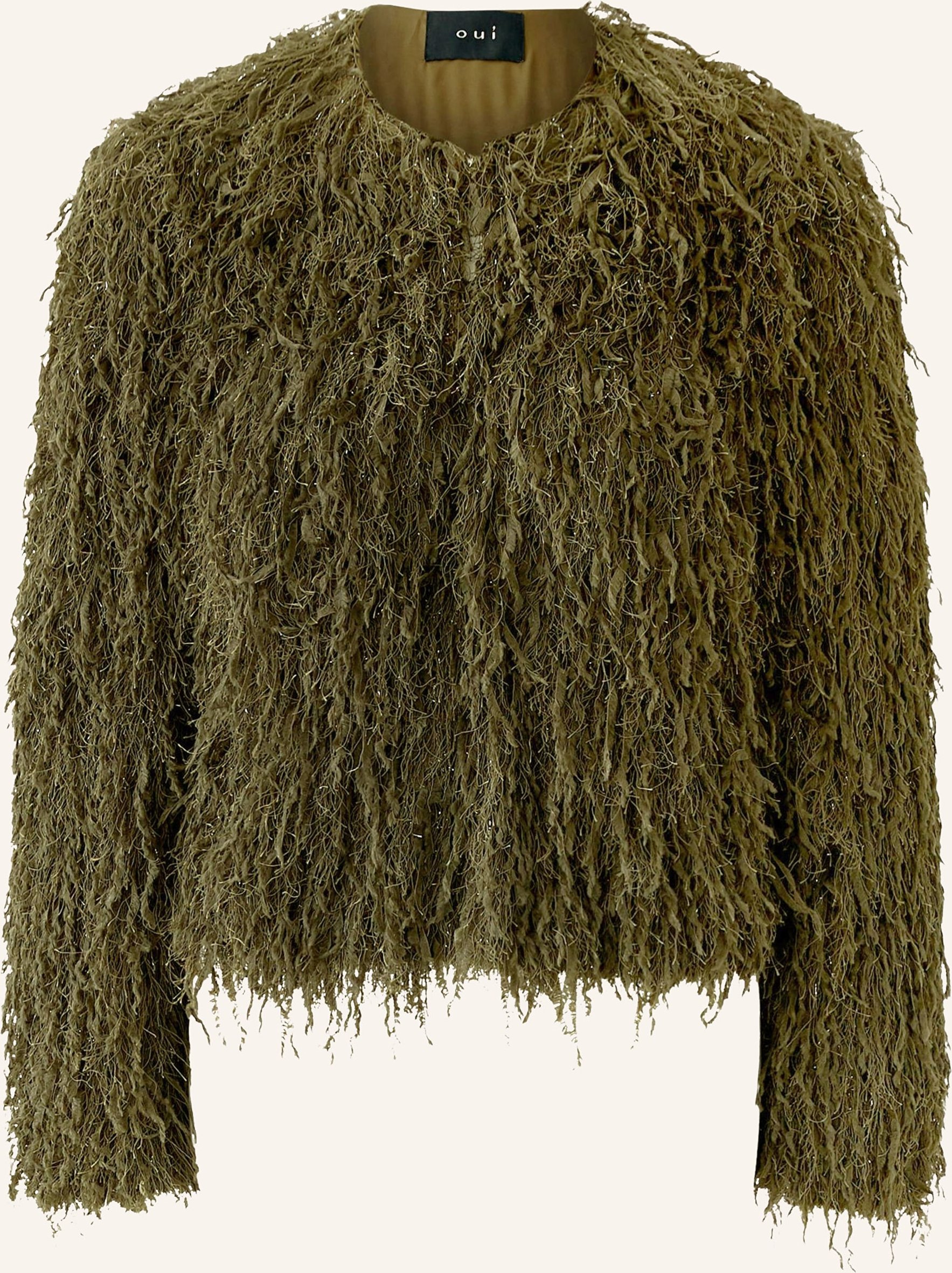 Oui Kastenjacke gruen