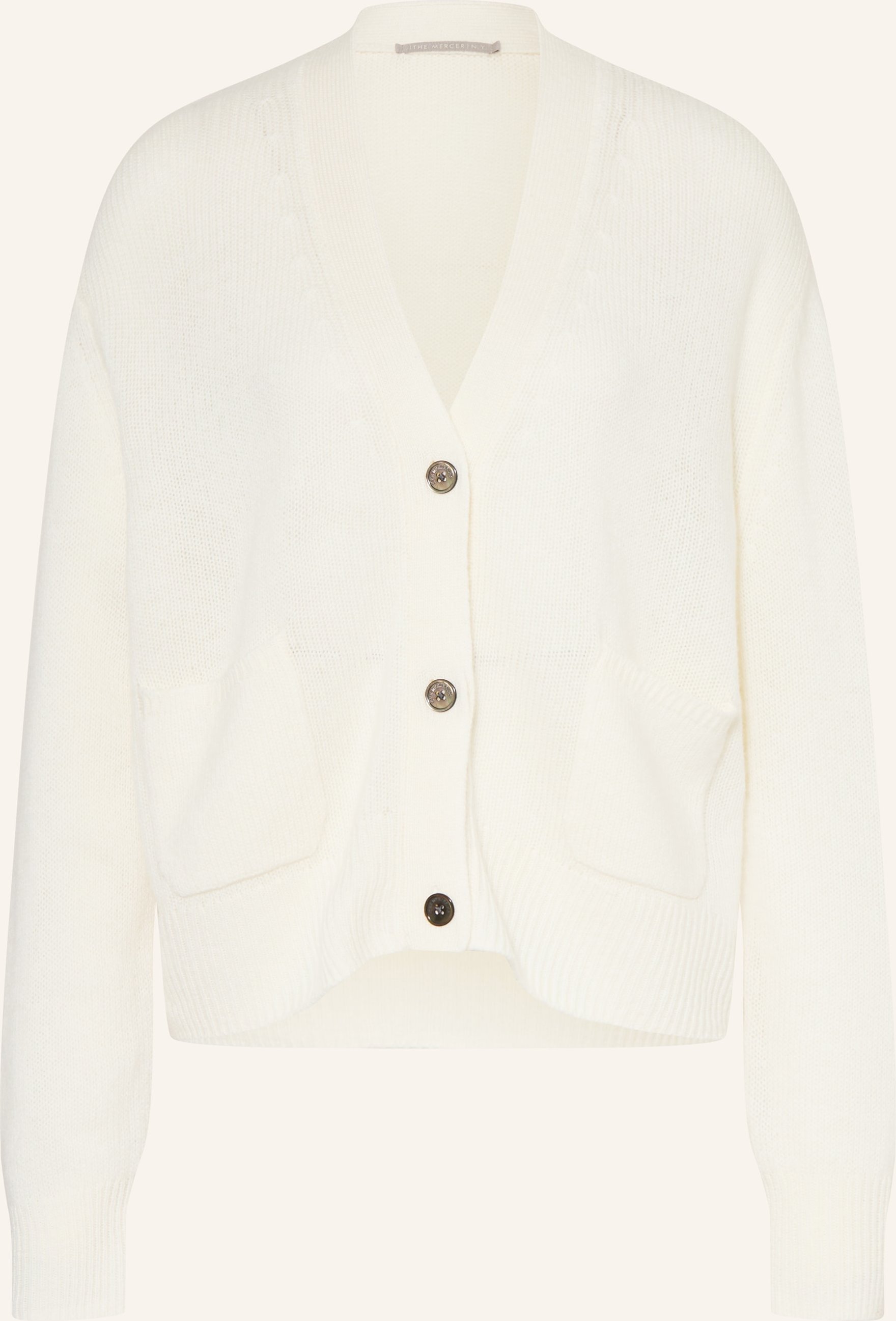 (The Mercer) N.Y. Strickjacke Aus Cashmere weiss