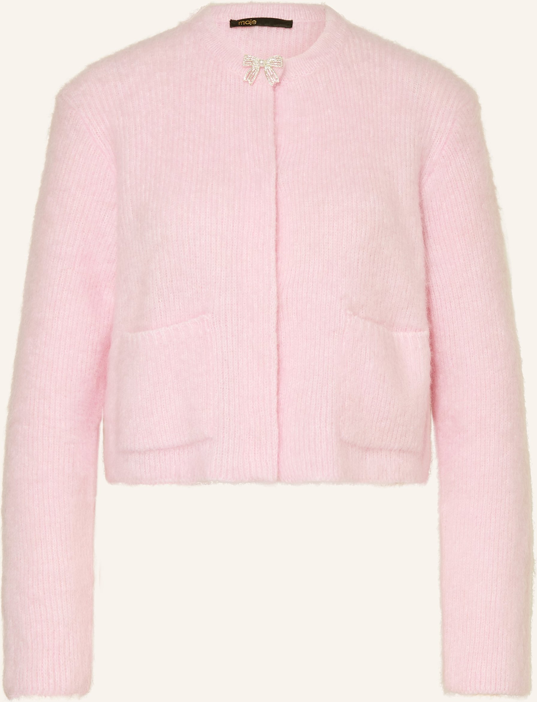 Maje Strickjacke Mit Alpaka pink