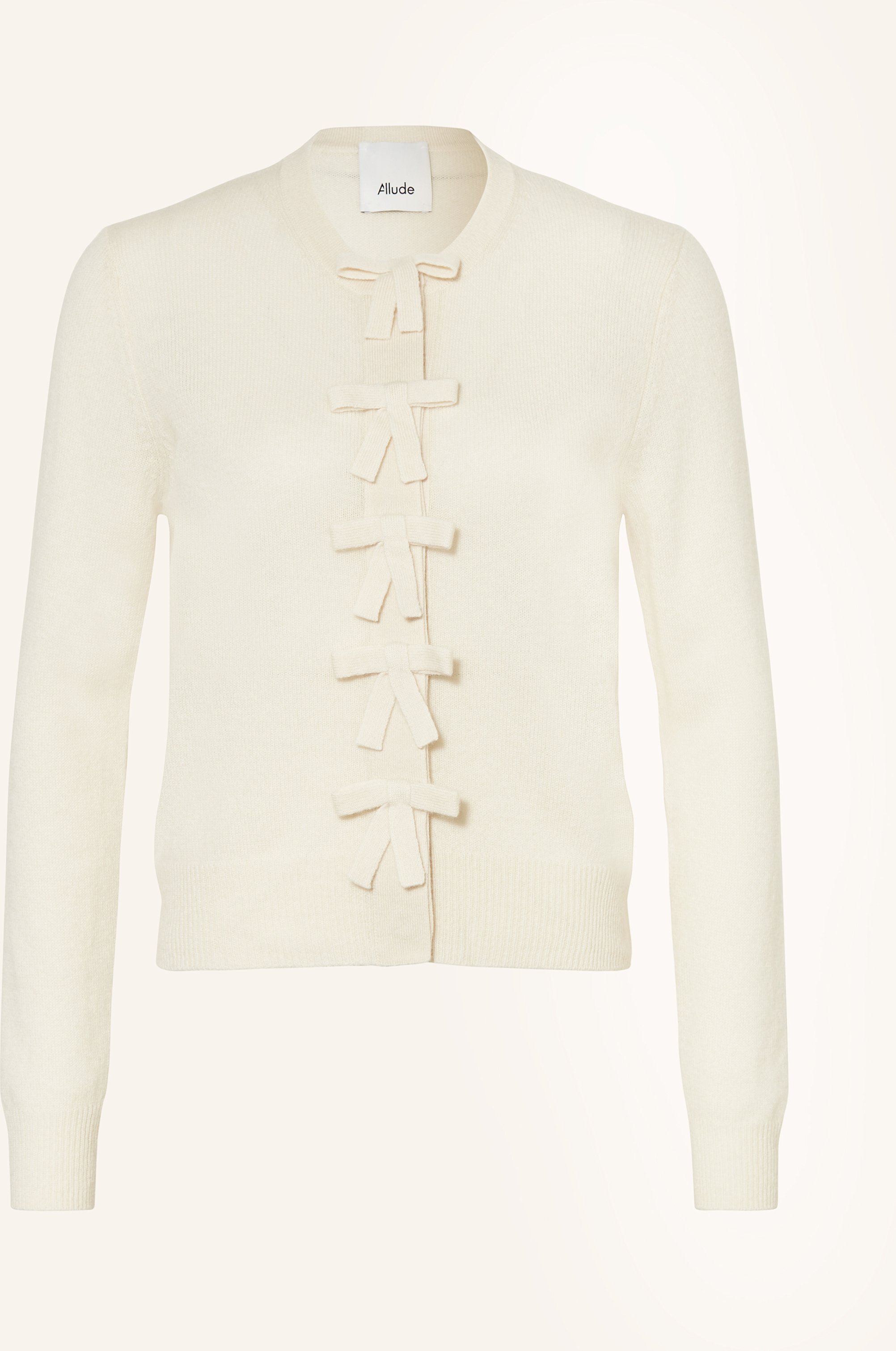 Allude Strickjacke Aus Cashmere weiss