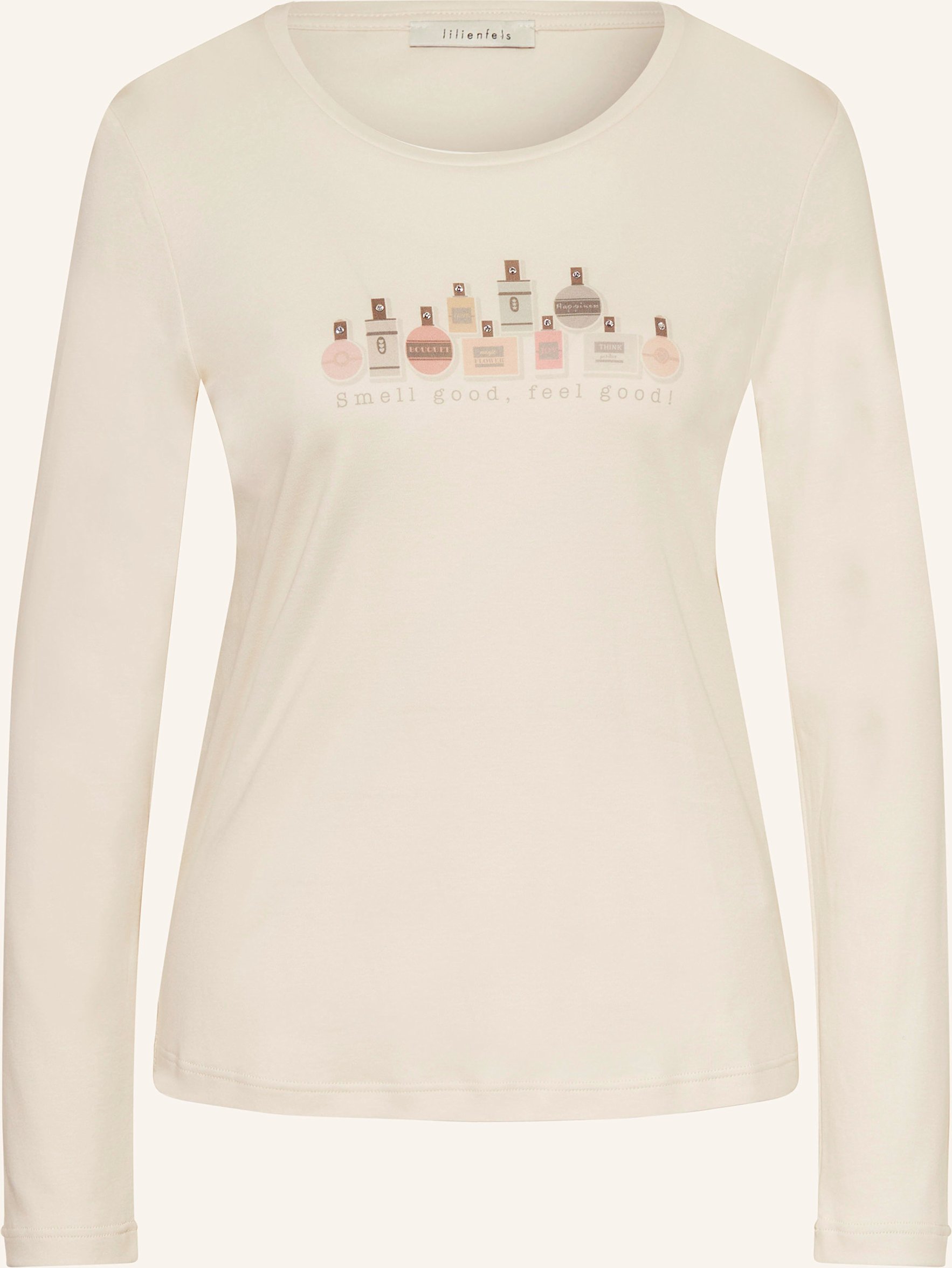 Thumbnail - Lilienfels Longsleeve Mit Schmucksteinen weiss