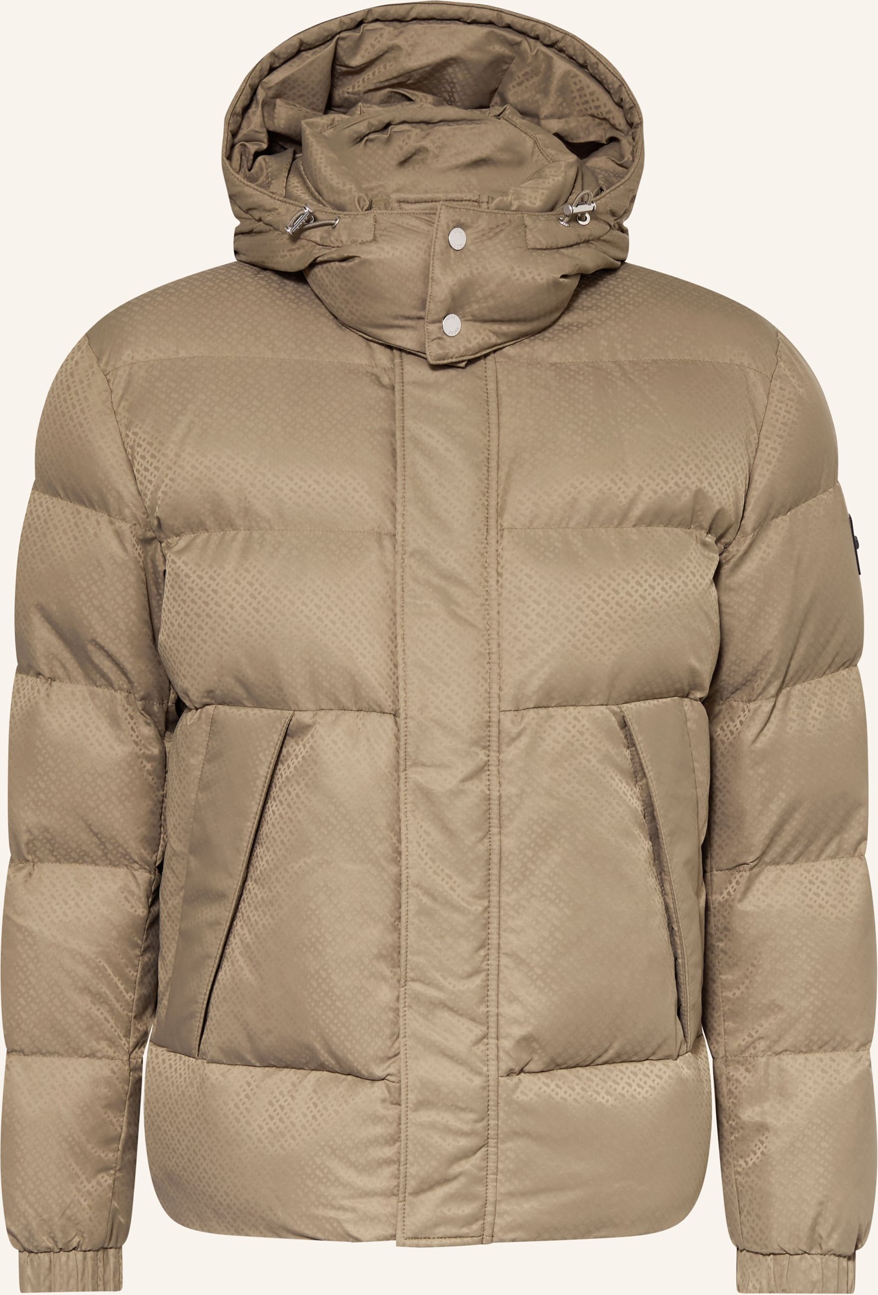 Boss Steppjacke Corbinian Mit Abnehmbarer Kapuze braun