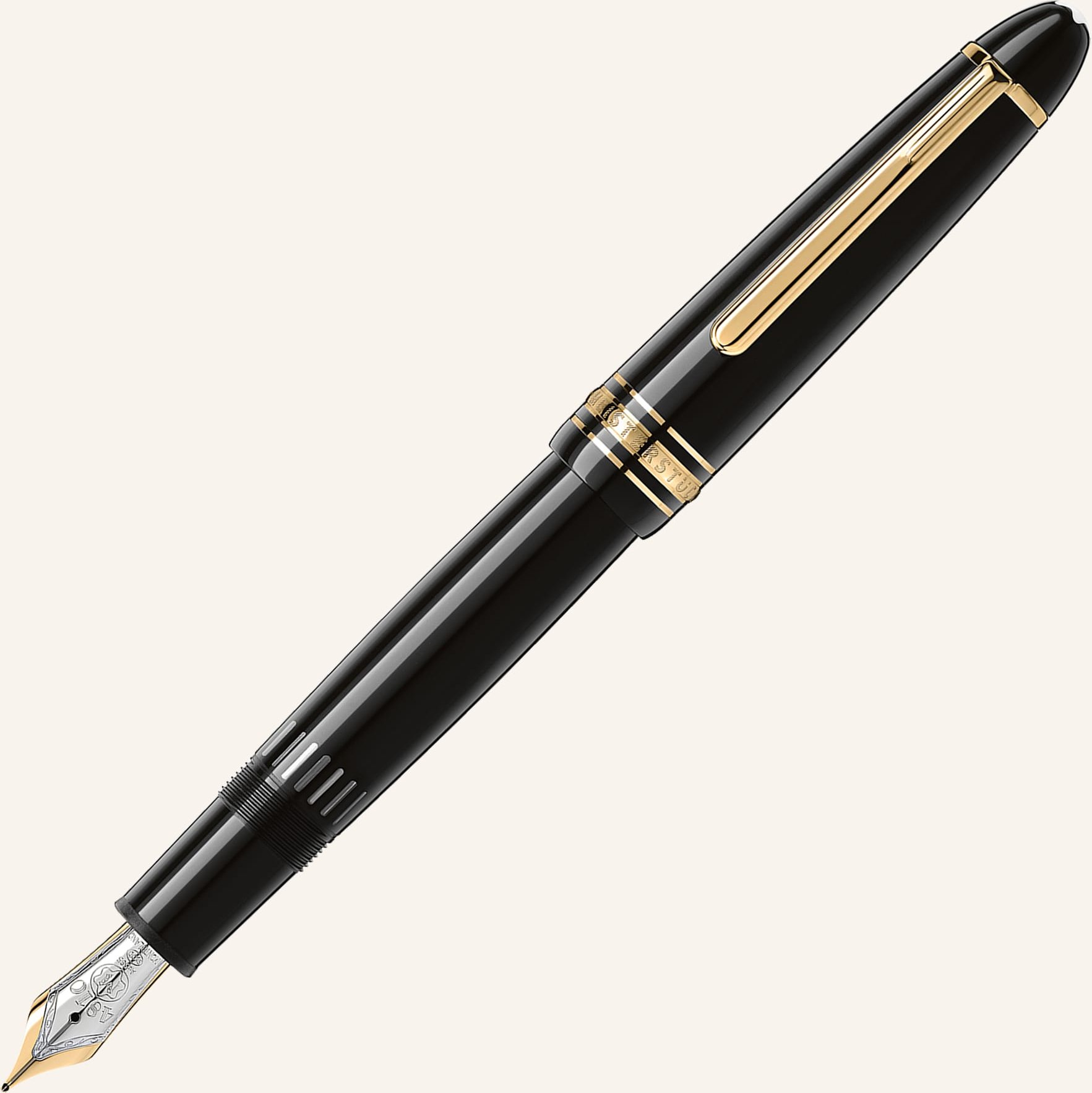 Montblanc Füllfederhalter Meisterstück Gold-Coated Le Grand schwarz