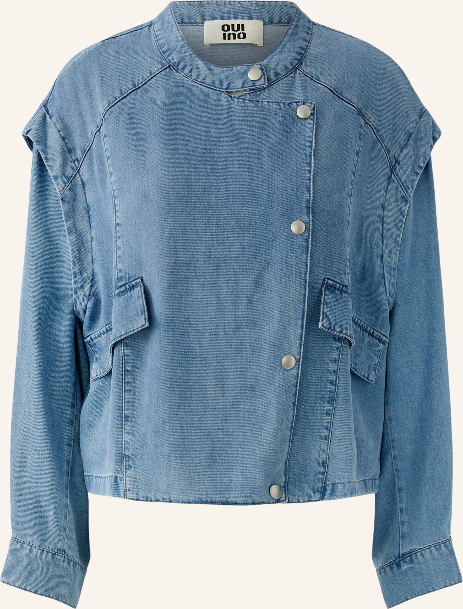 Oui Jacke In Jeansoptik blau