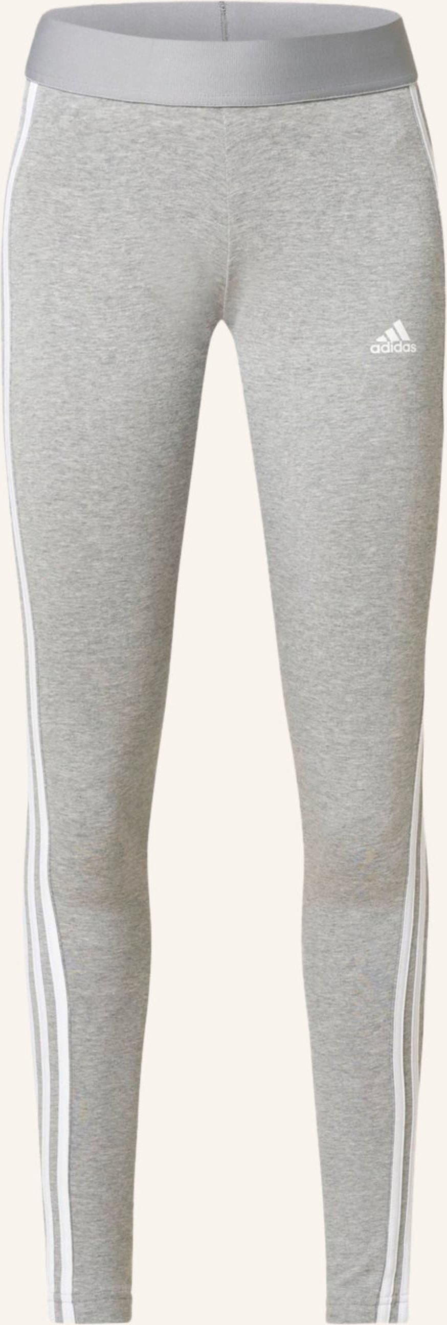 Adidas Tights Essentials 3-Stripes grau