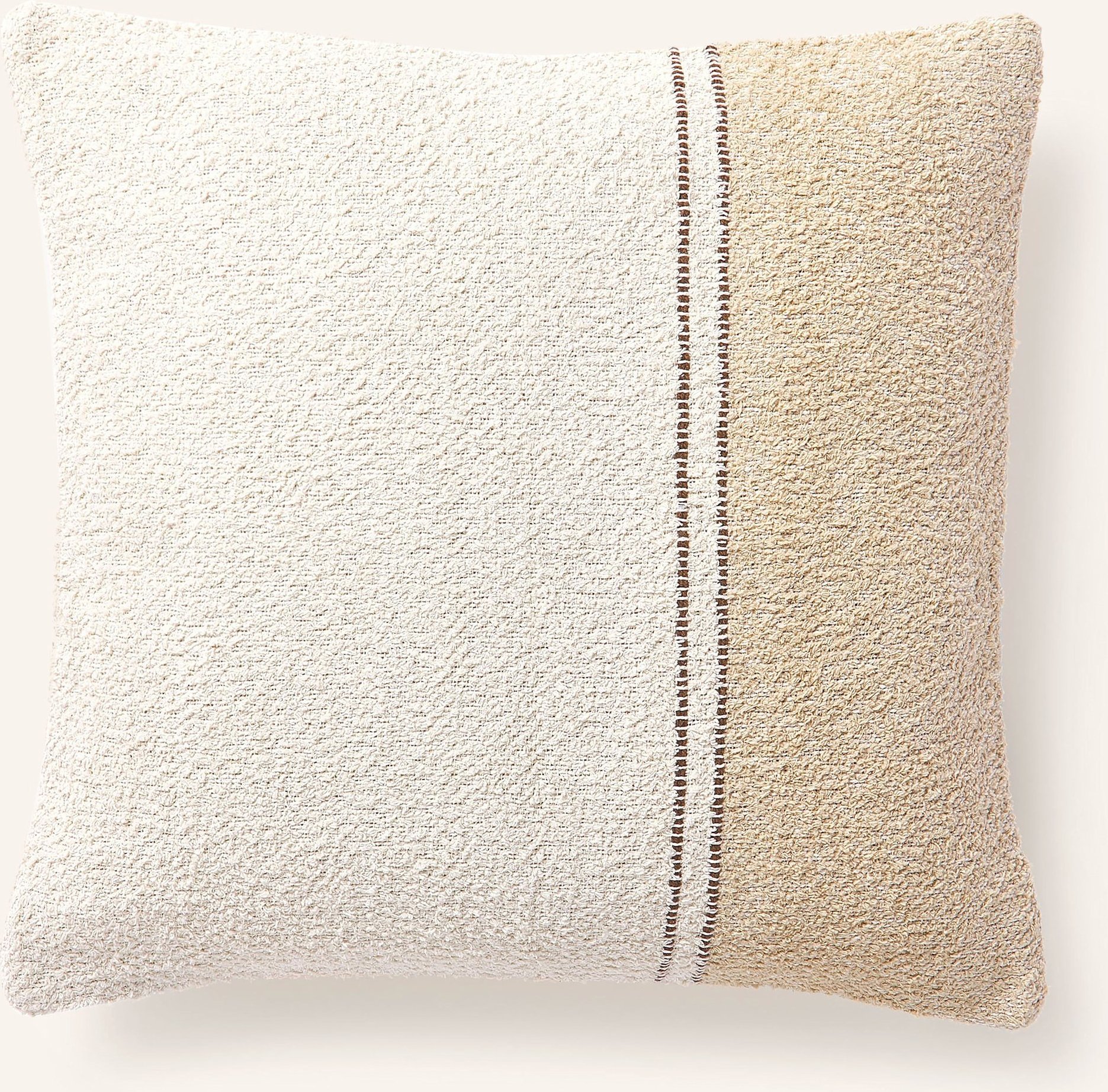 Westwing Collection Dekokissenhülle Lago Aus Tweed beige