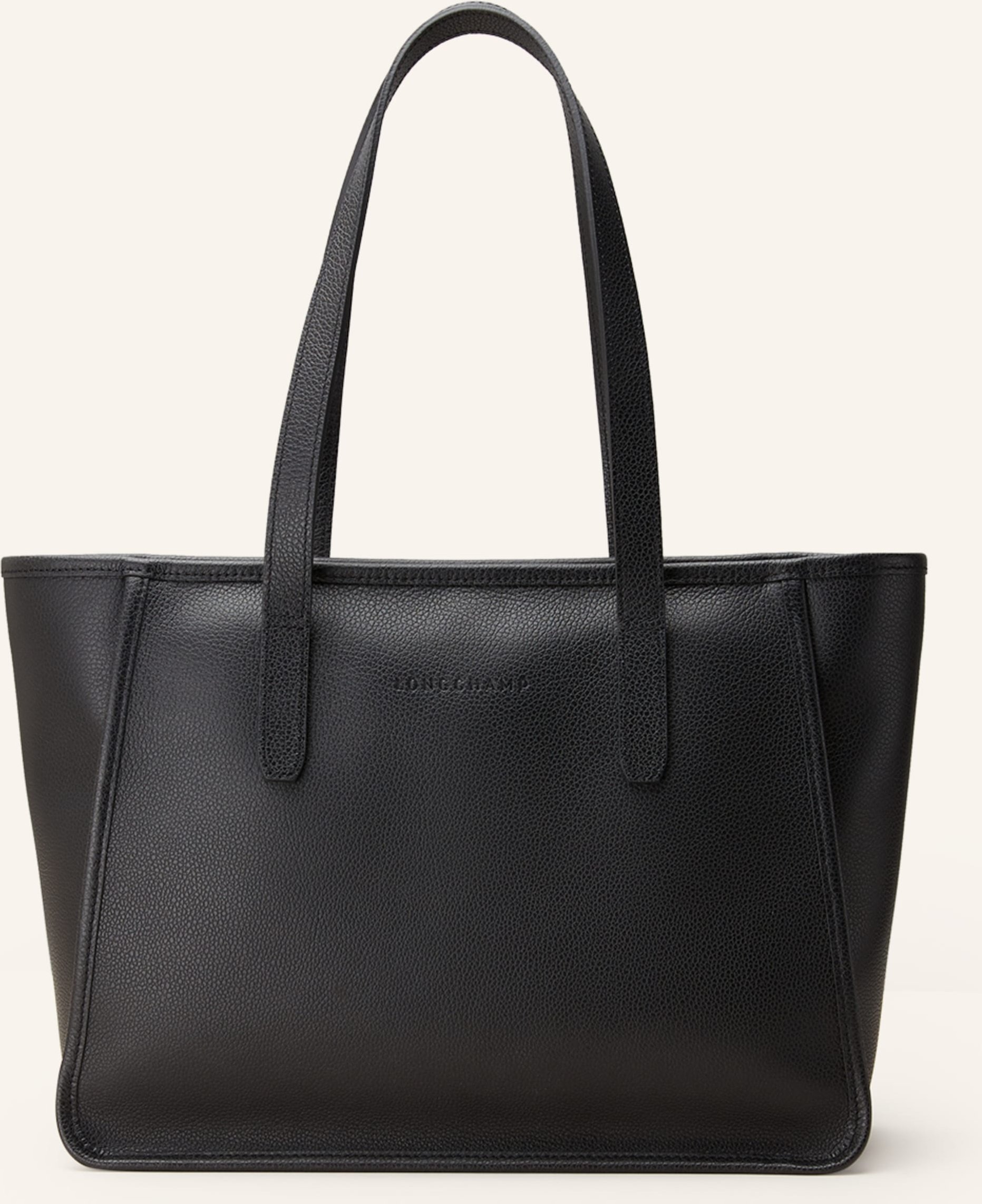 Longchamp Shopper Le Foulonné schwarz