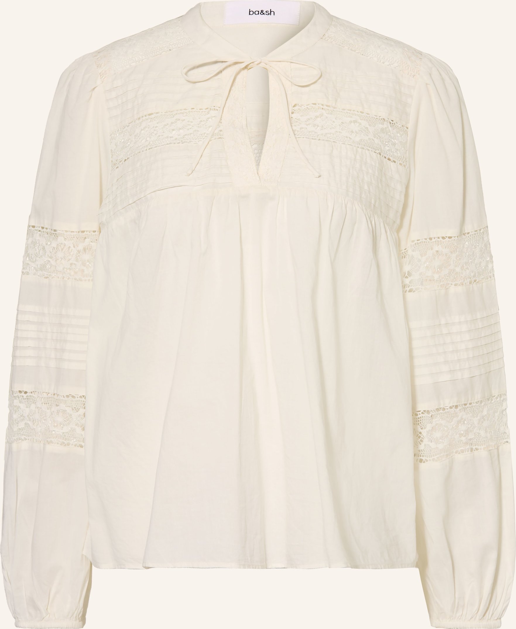 Ba&Sh Blusenshirt Nami Mit Spitze weiss