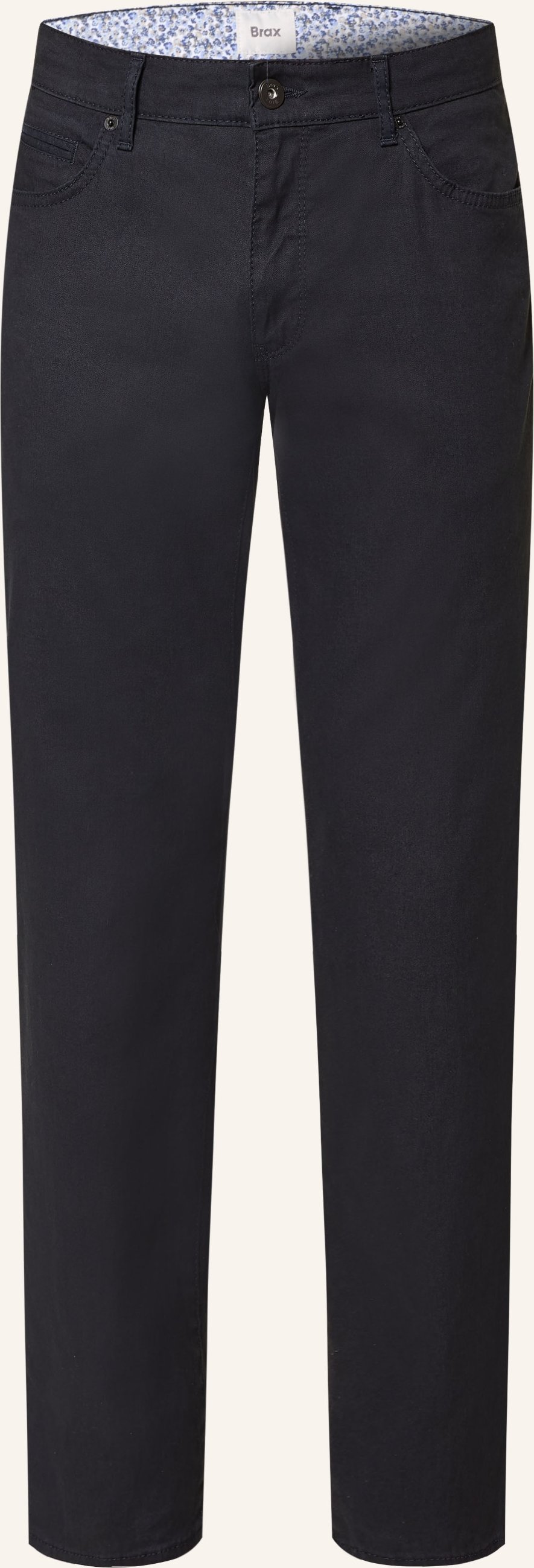Brax Hose Cadiz Slim Fit Mit Leinen blau