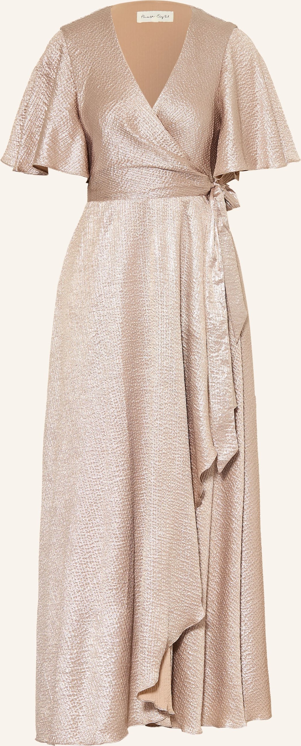 Phase Eight Wickelkleid Julissa Mit Glitzergarn Und Volants gold