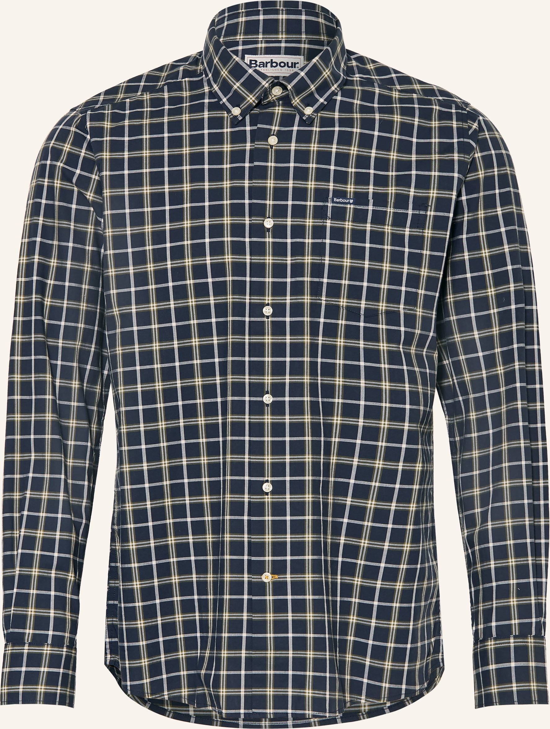 Barbour Hemd Bramham Tailored Fit blau