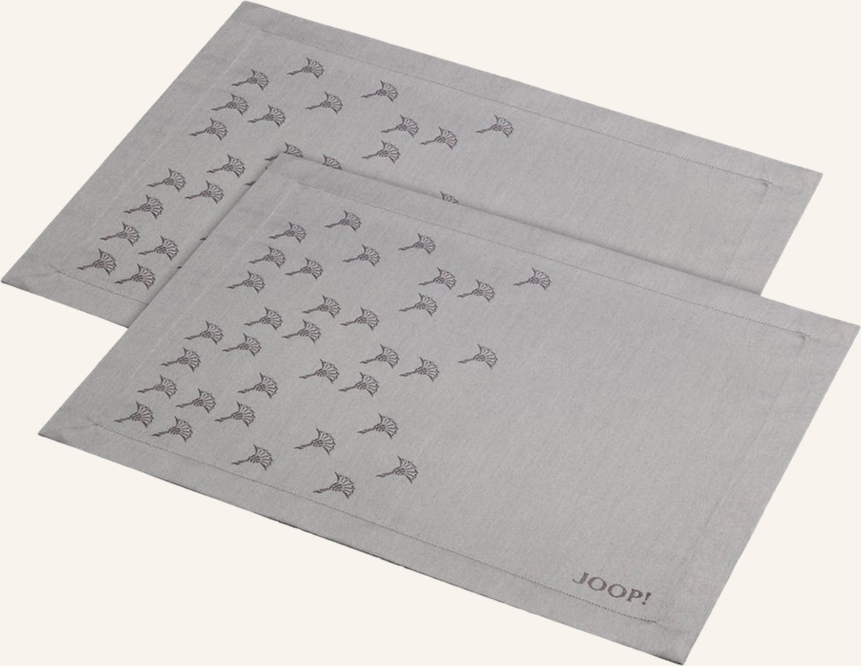Joop! 2er-Tischset Faded Cornflower silber