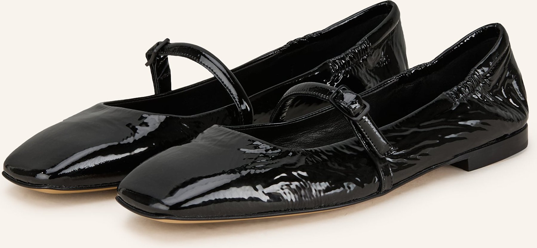 Pomme D'or Mary-Jane-Ballerinas Emily schwarz