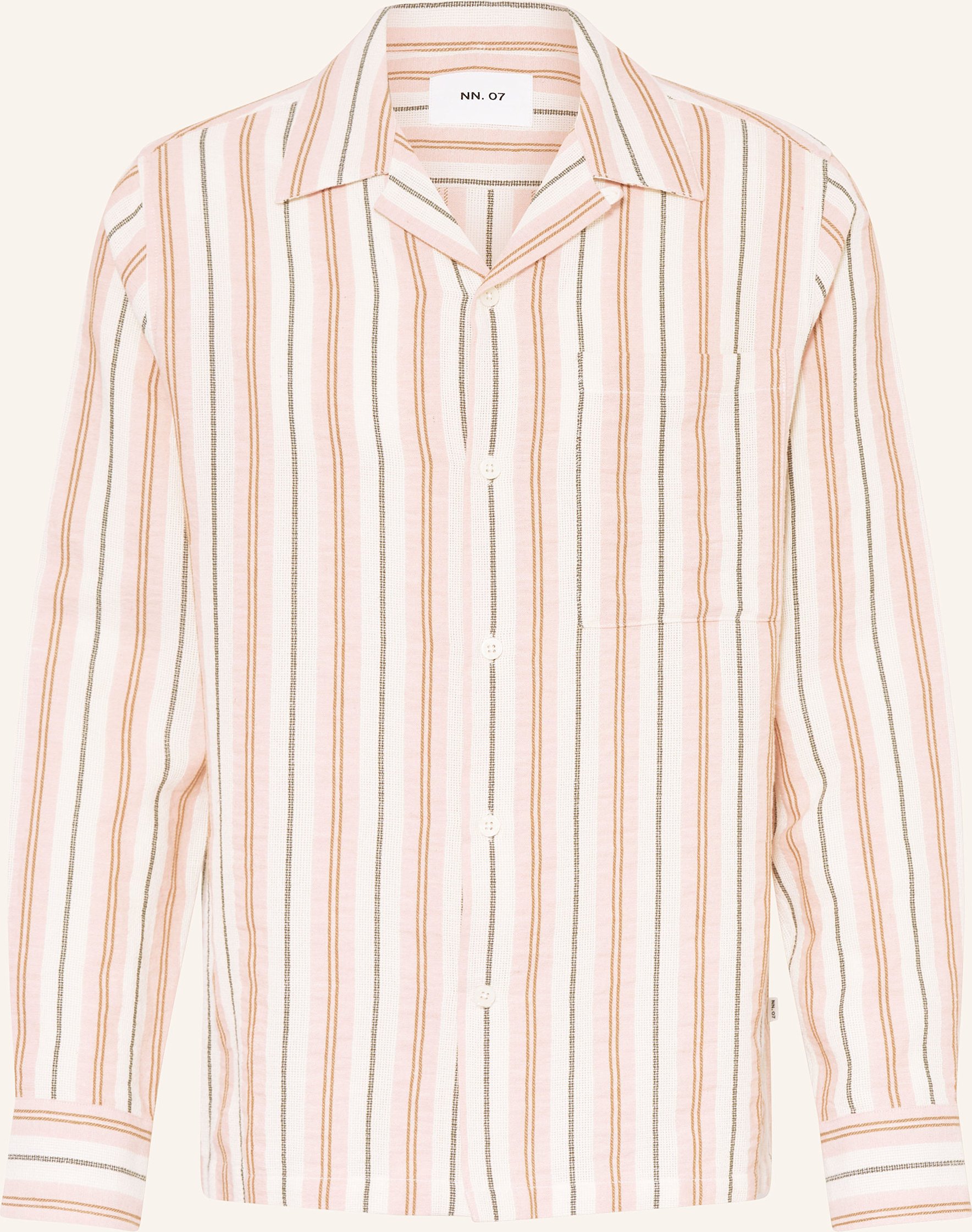 Nn.07 Resorthemd Julio Comfort Fit rosa