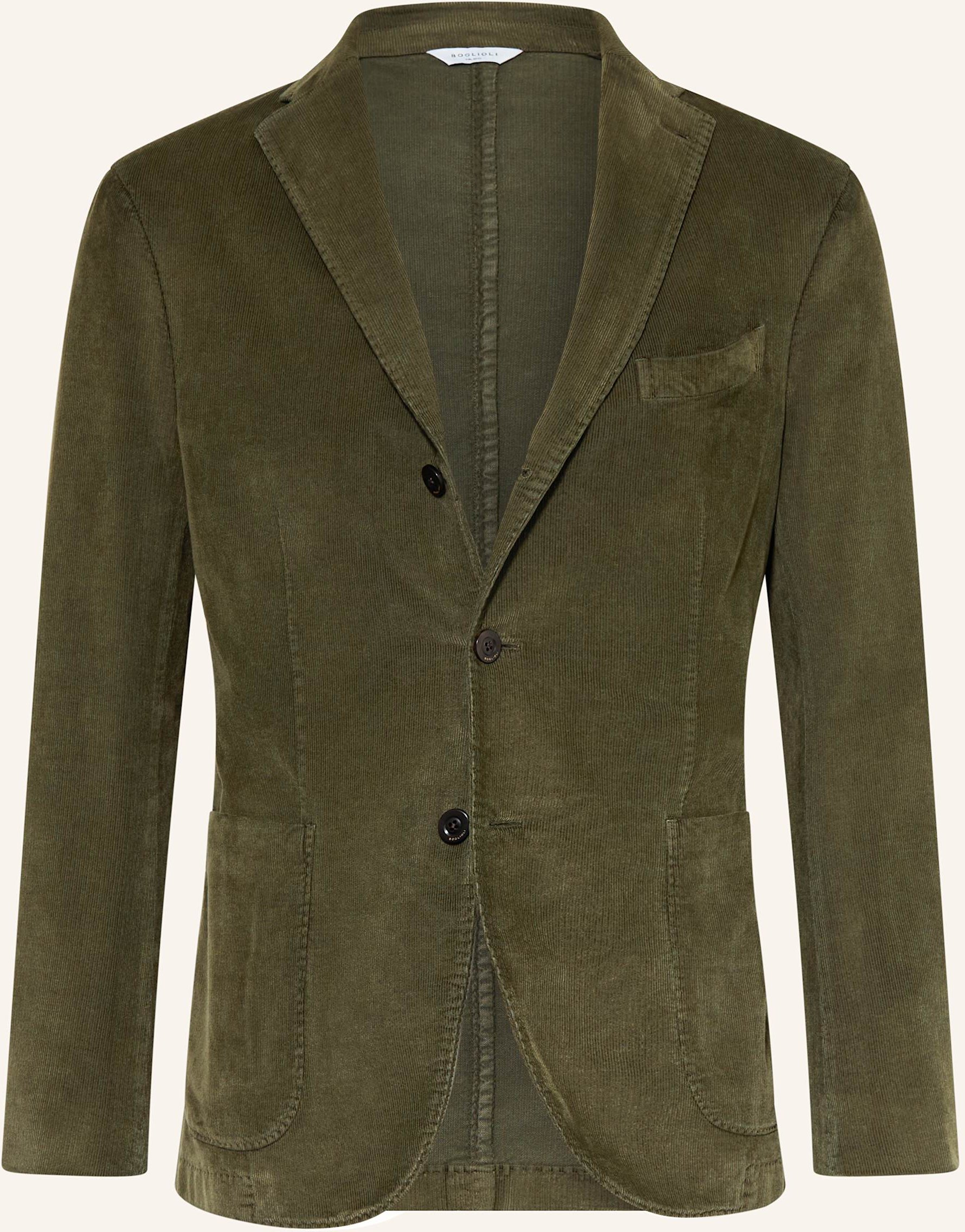 Boglioli Anzugsakko Extra Slim Fit Aus Cord gruen