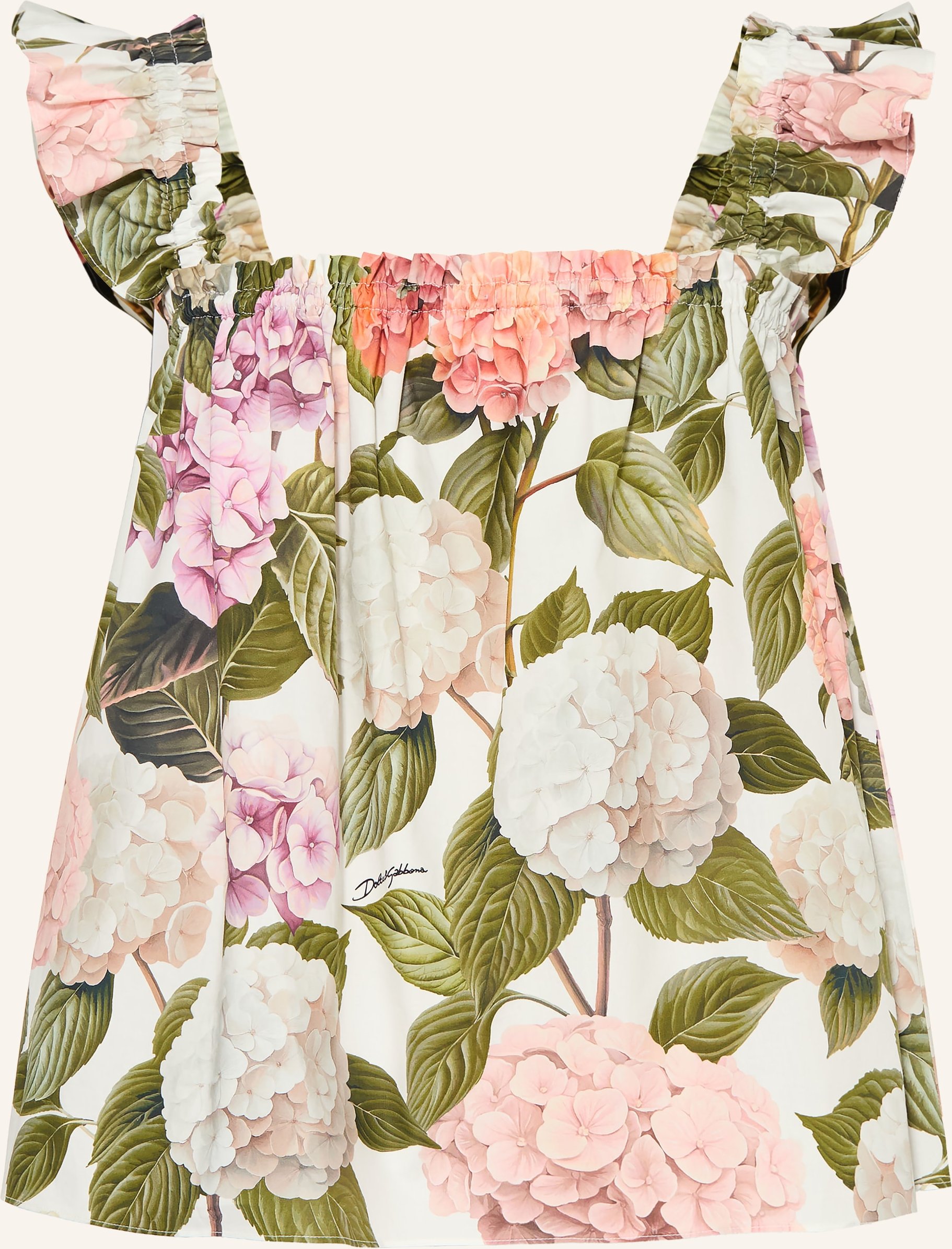 Dolce & Gabbana Blusentop Mit Rüschen weiss