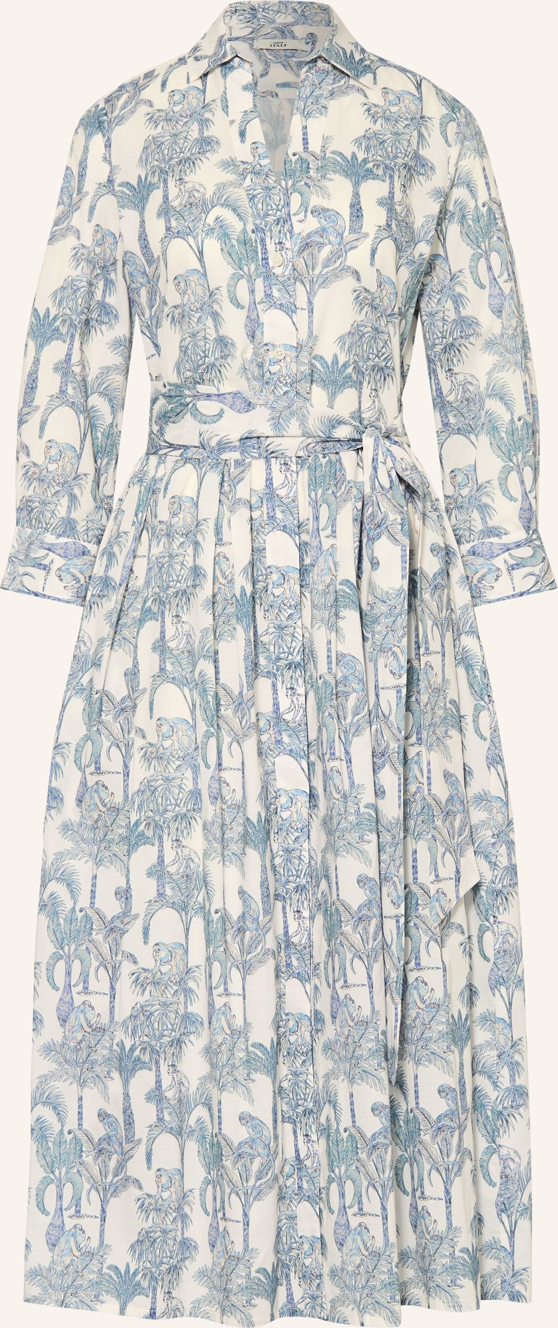 0039 Italy Hemdblusenkleid Julene blau