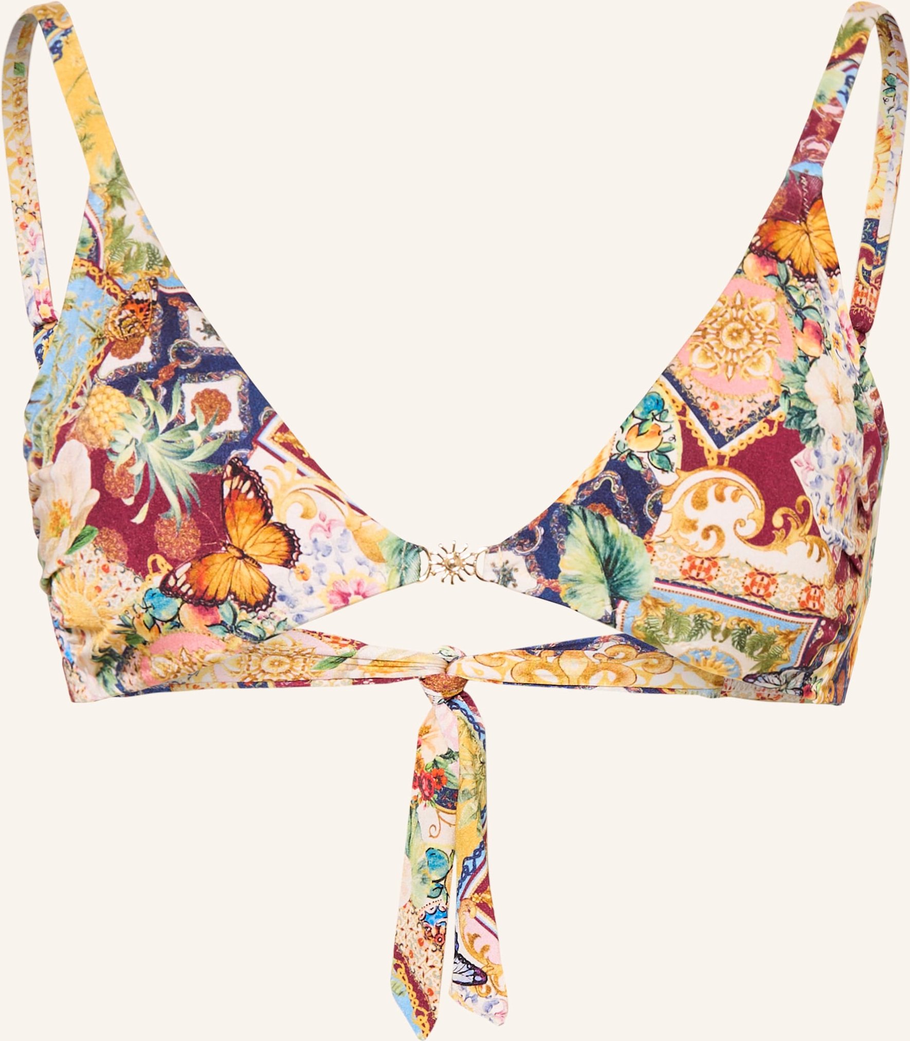 Watercult Triangel-Bikini-Top Trasured Trove gelb