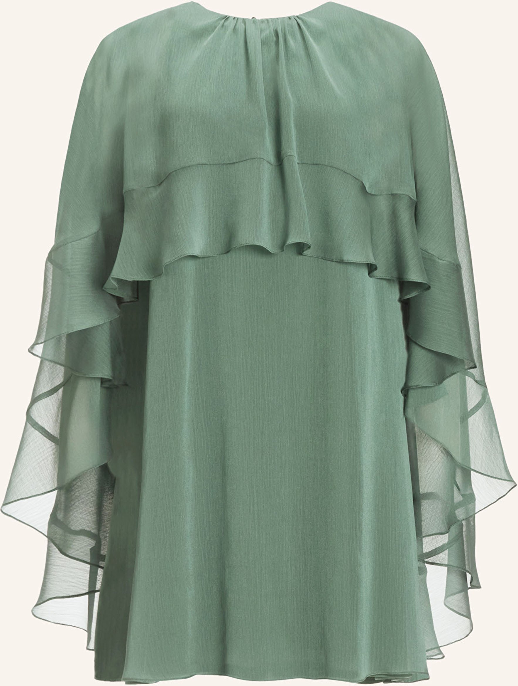 Swing Cocktailkleid Mit Volants gruen