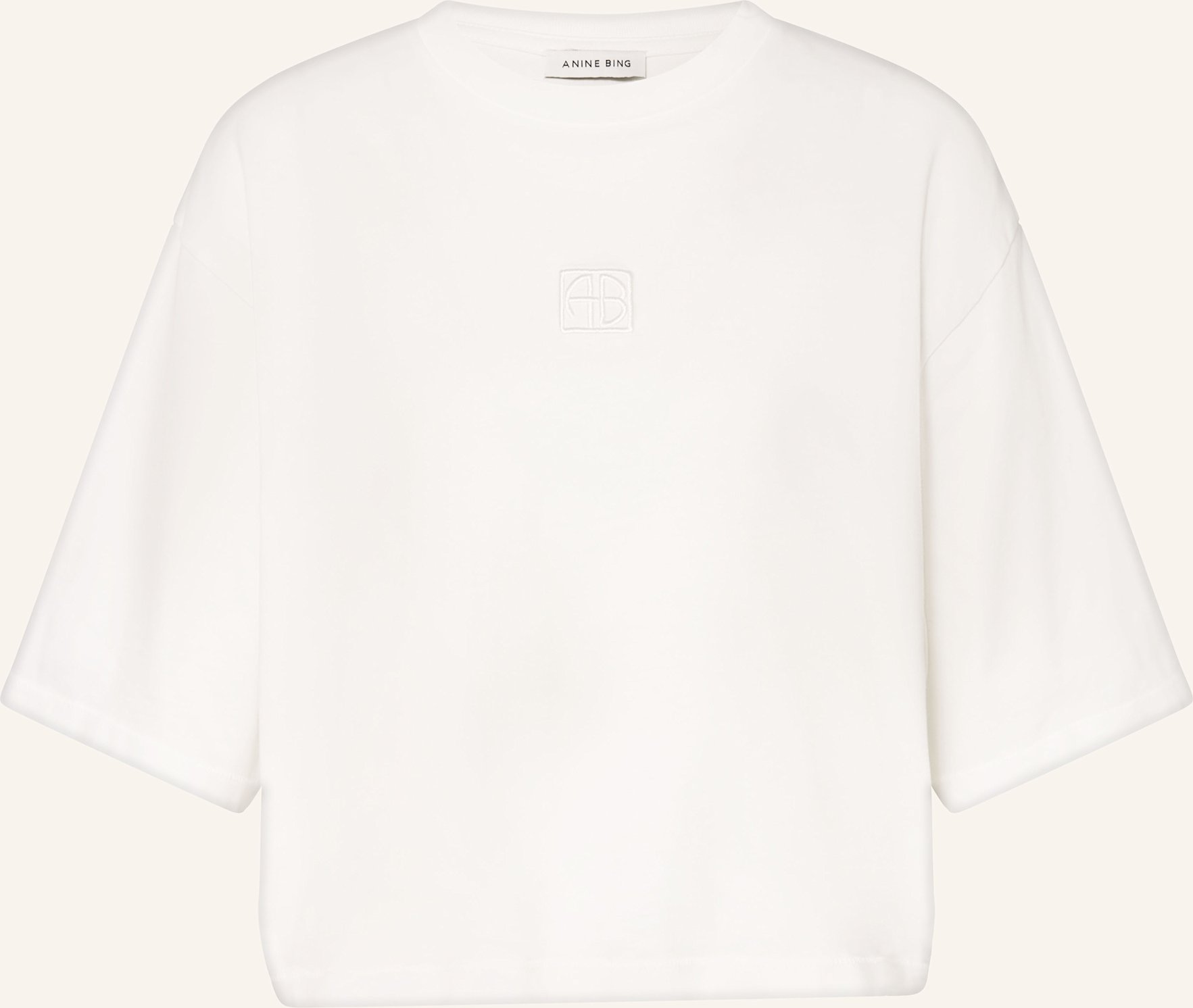 Anine Bing Cropped-Shirt Myers weiss