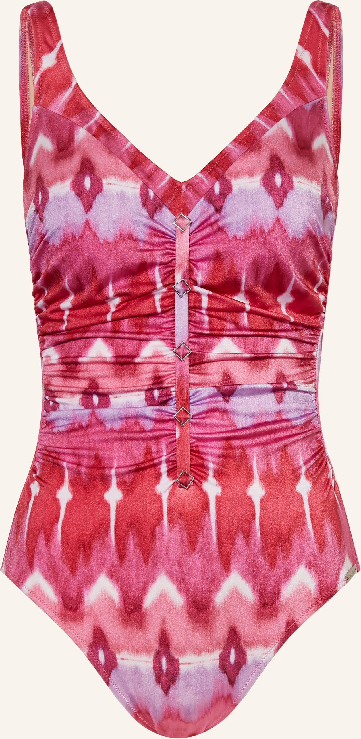 Charmline Shape-Badeanzug Ikat Energy pink