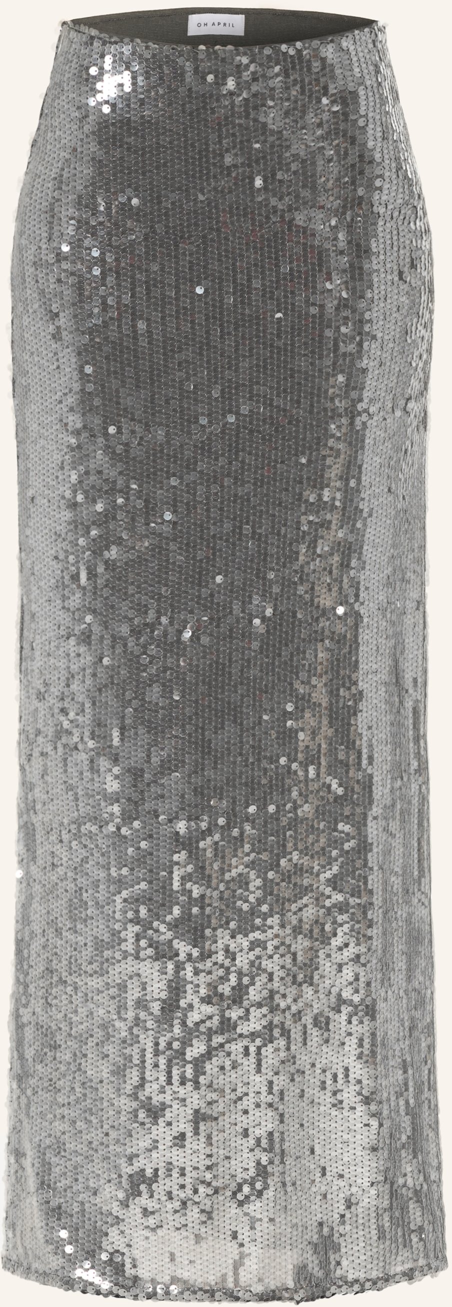 Thumbnail - Oh April Mesh-Rock Nika Mit Pailletten grau