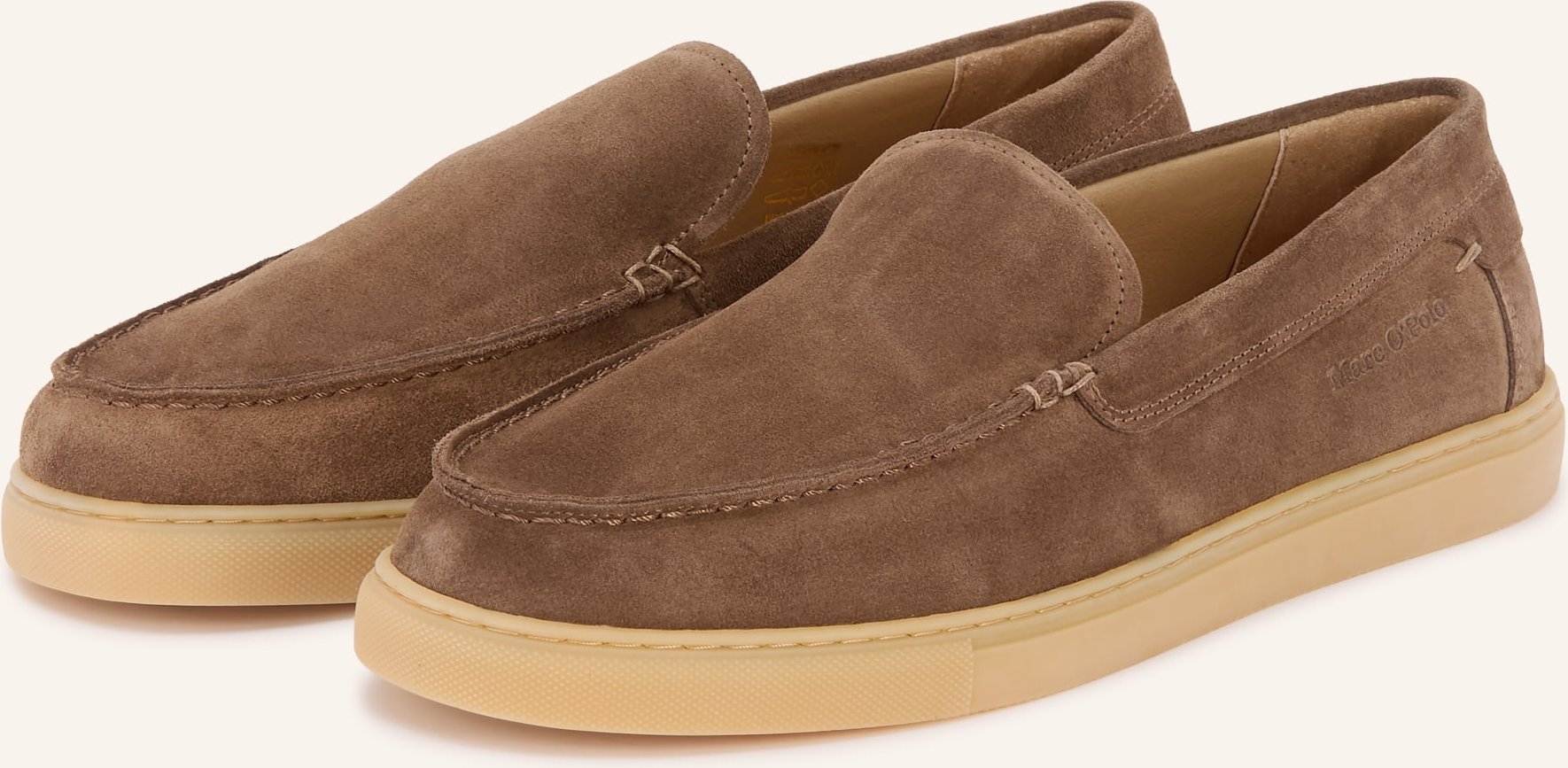 Marc O'polo Slipper Karo beige