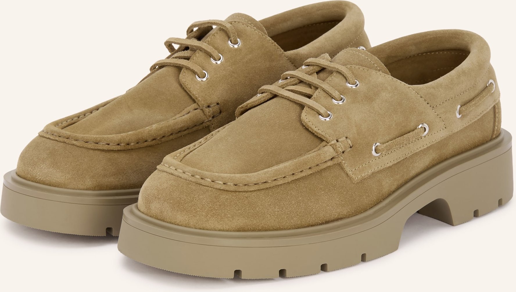 Sandro Bootsschuhe beige