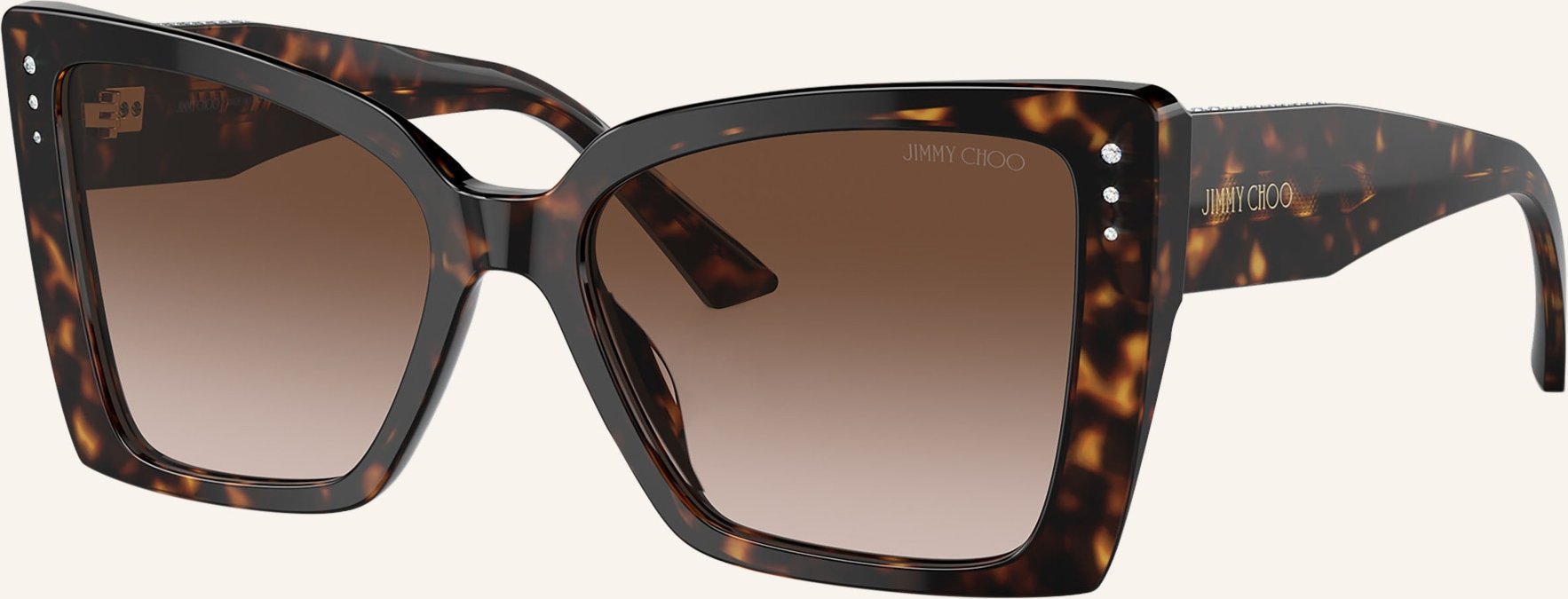 Jimmy Choo Sonnenbrille jc5001b Mit Schmucksteinen braun